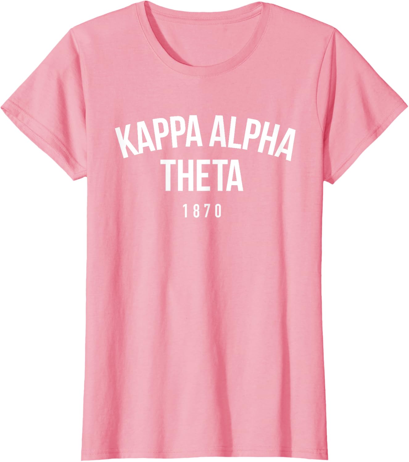 Kappa Alpha Theta Official White Arch Over T-Shirt for Sorority Fans - 6