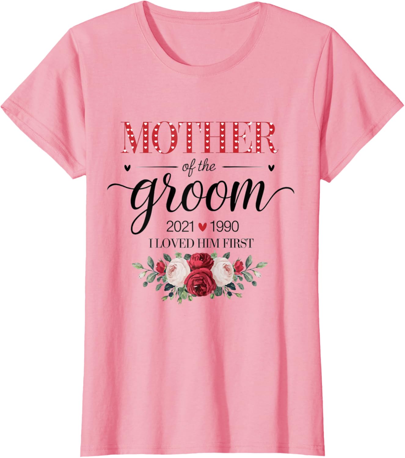 Personalized Mother of the Groom Wedding Day T-Shirt for Mom - 5