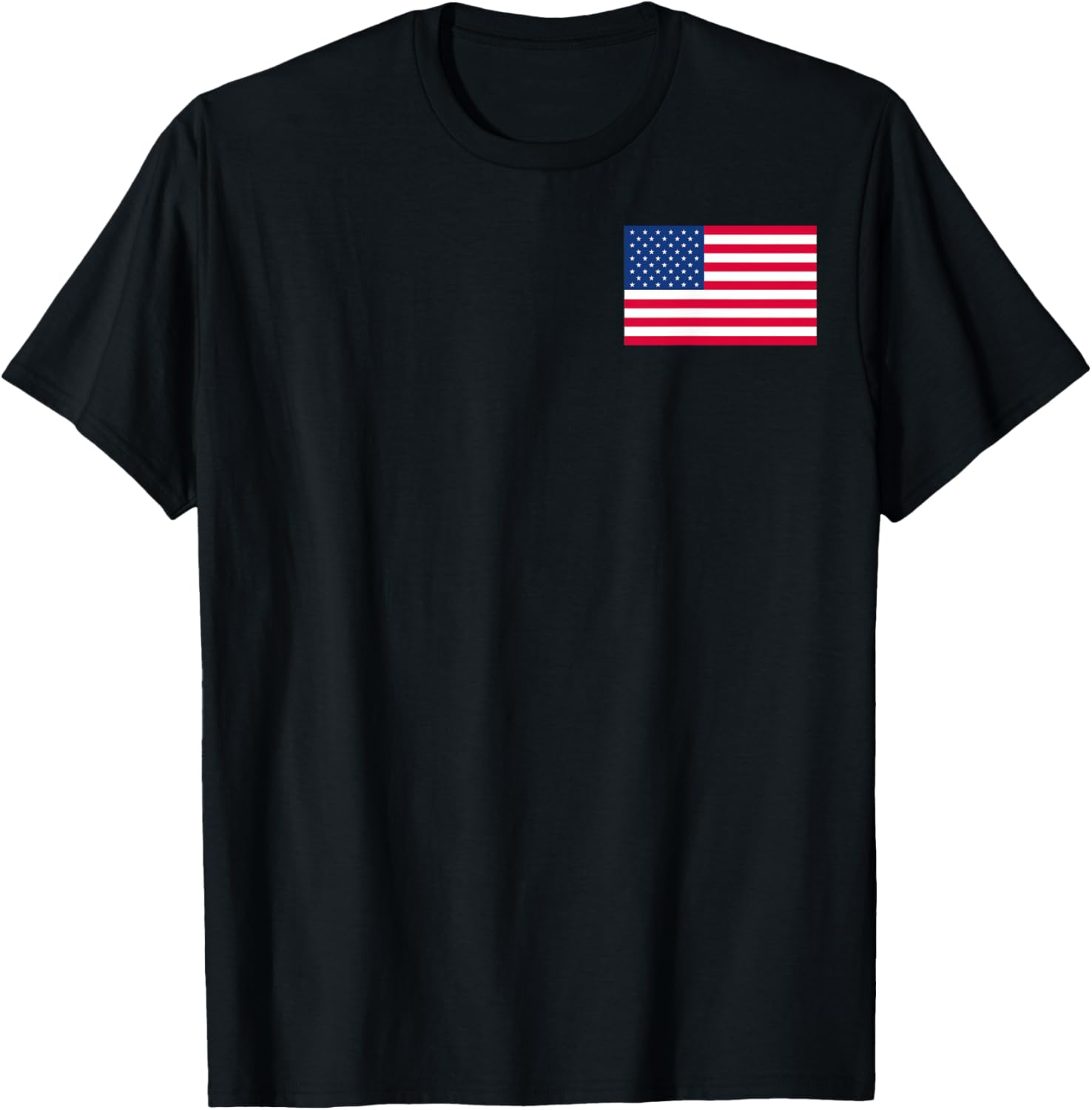 Patriotic American Flag Small Print T-Shirt for Casual Style Lovers - 20