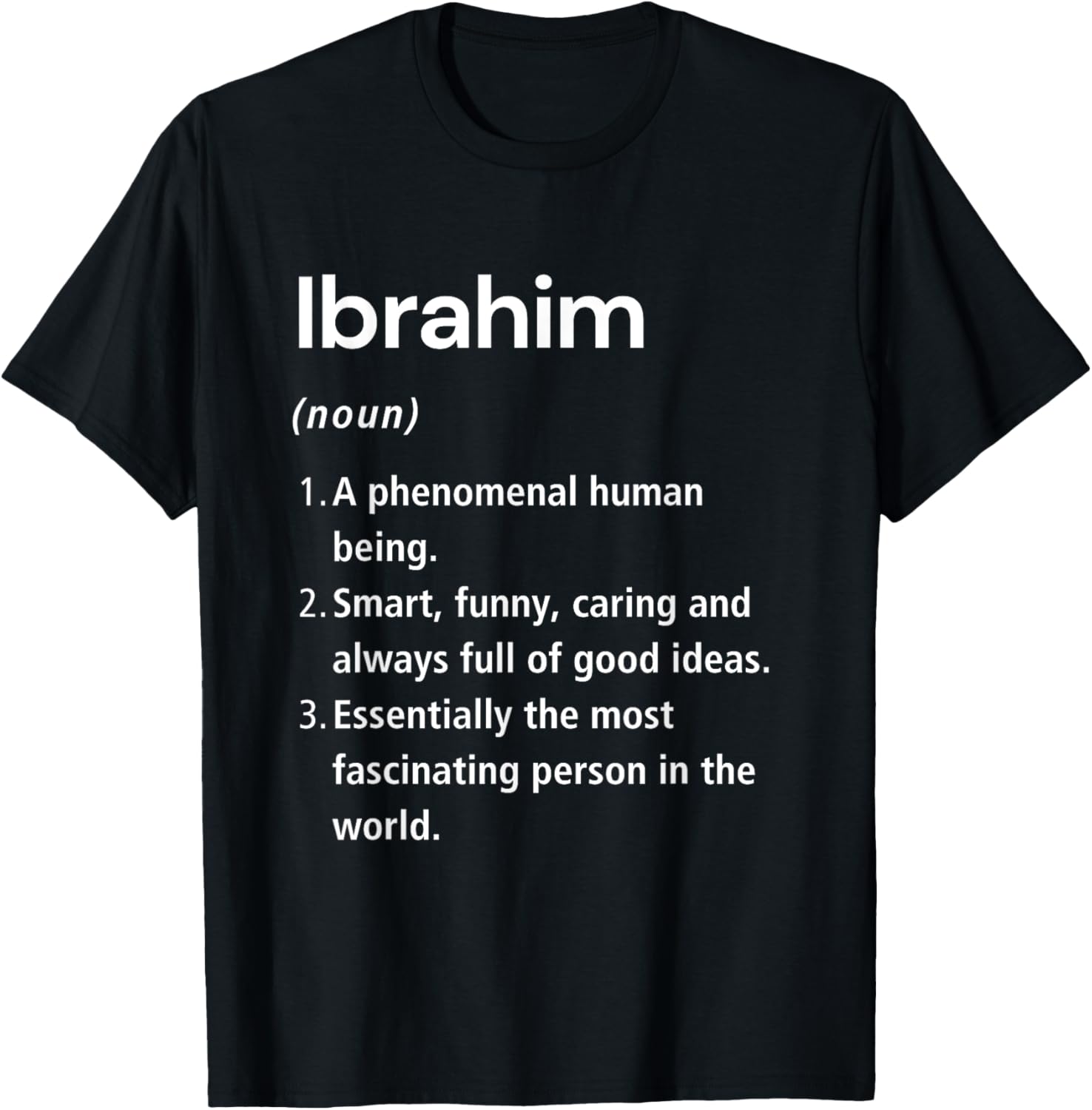 Funny Ibrahim Name Definition T-Shirt for Unique Style & Humor - 4