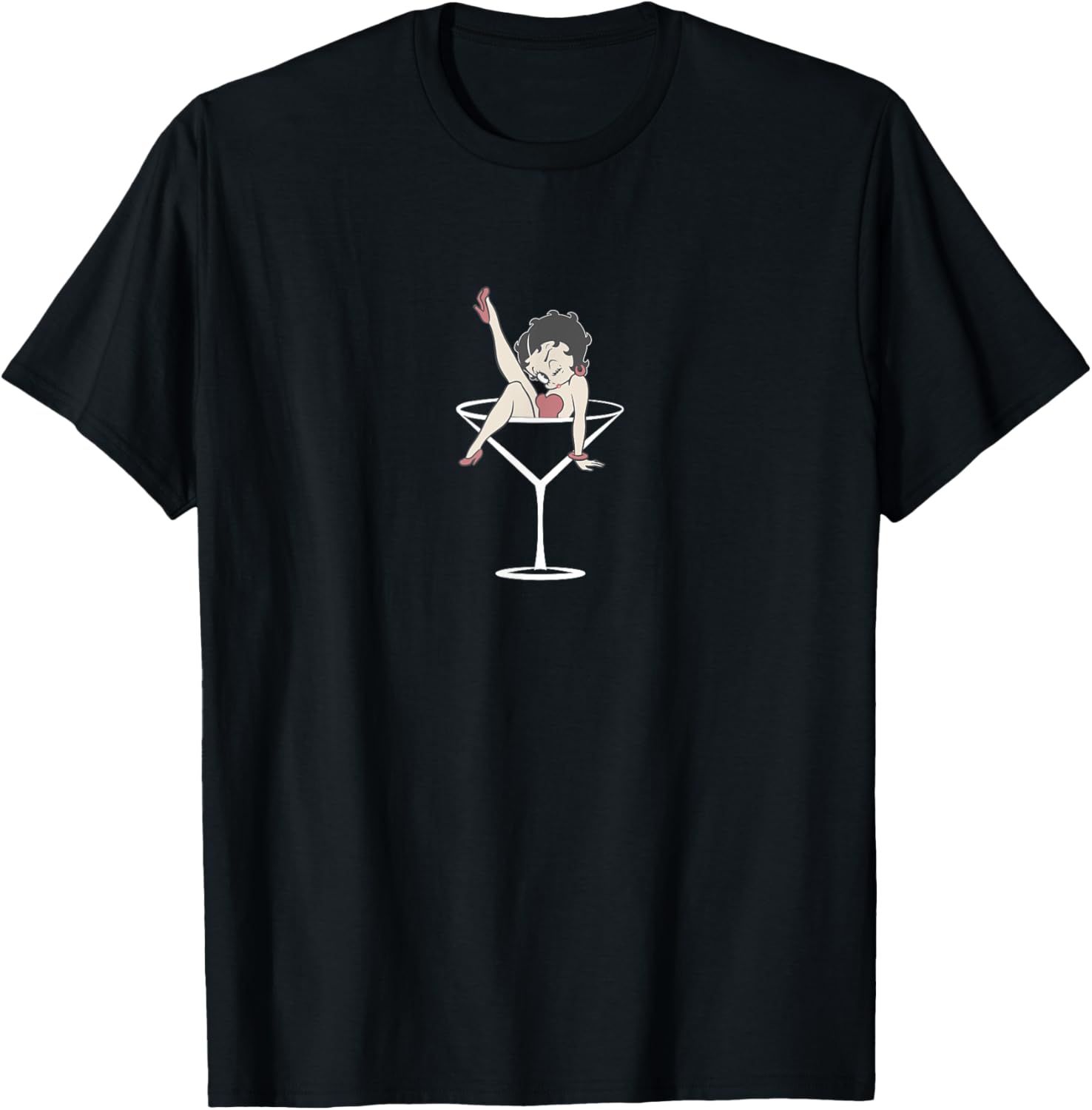 Betty Boop Vintage Classic Martini T-Shirt for Stylish Casual Wear - 5