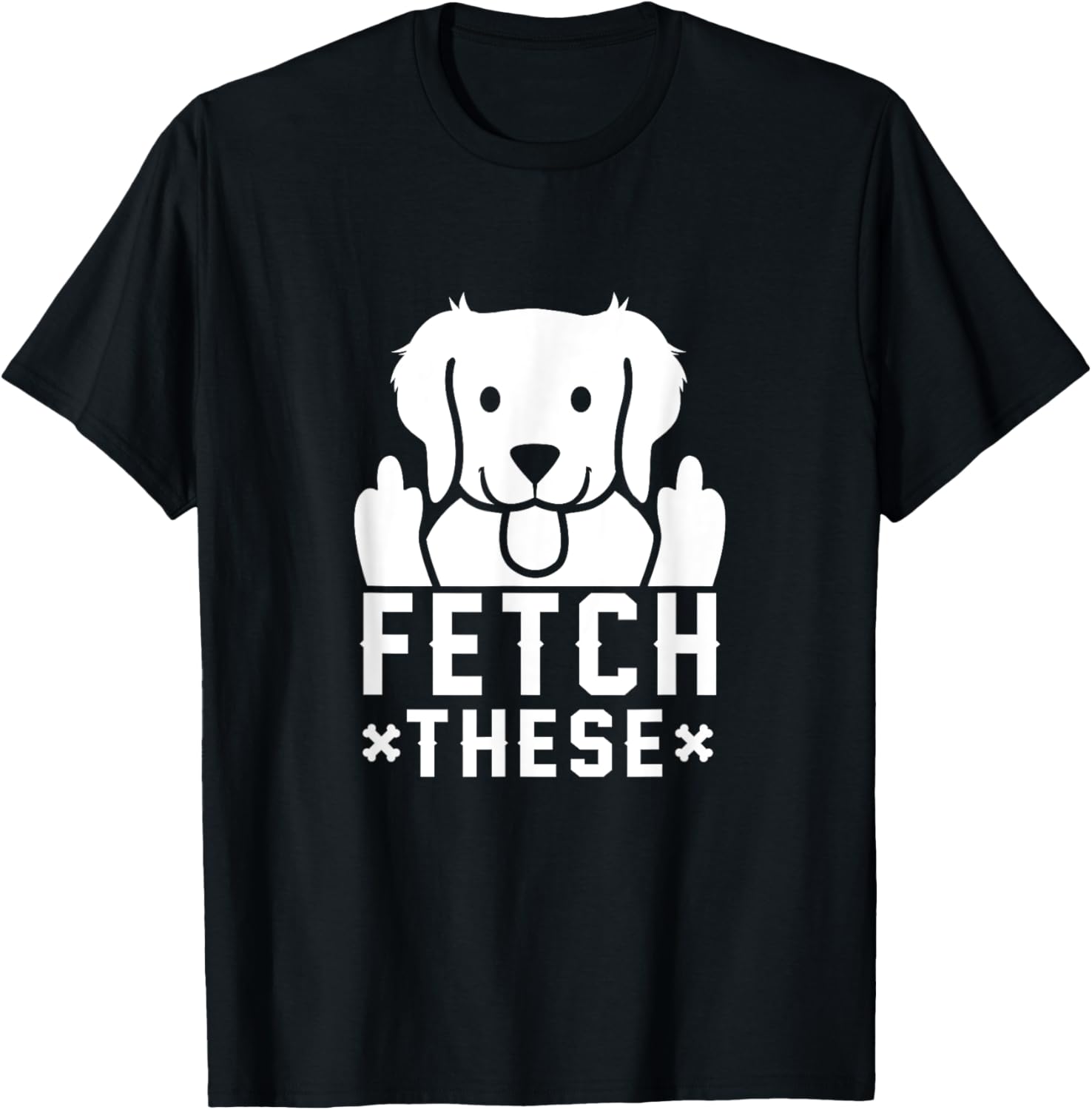 Funny Dog Middle Finger T-Shirt for Pet Lovers - Unique Gift Idea - 1