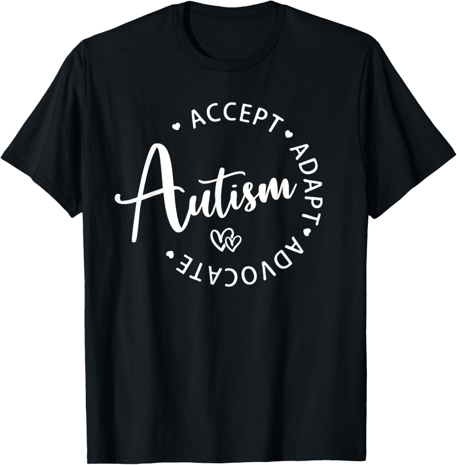 Autism Awareness T-Shirt for Kids - Accept Adapt Advocate Design - 12