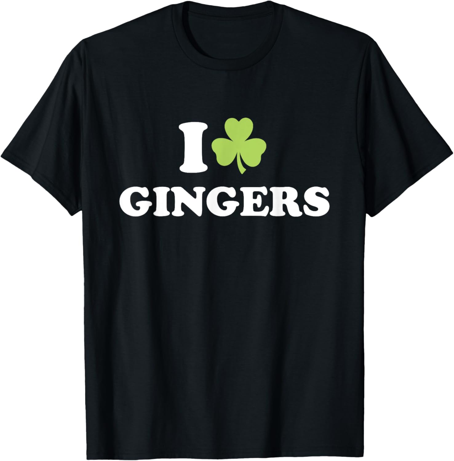 I Love Gingers St. Patrick's Day T-Shirt for Redheads and Shamrock Fans - 1