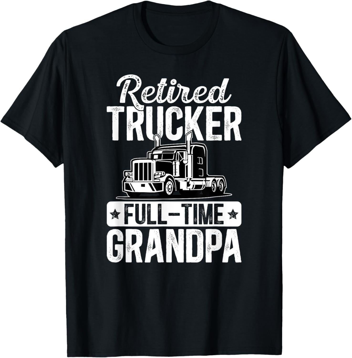 Retired Trucker Grandpa T-Shirt Perfect for Retirement Celebrations - 1