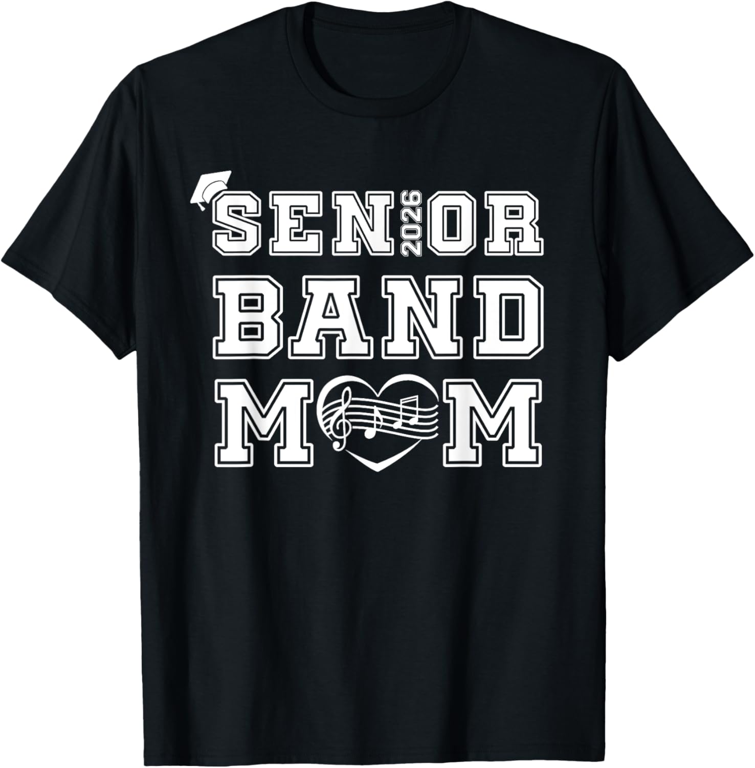 Senior Marching Band Mom Class Of 2026 T-Shirt for Women - Perfect Gift! - 13
