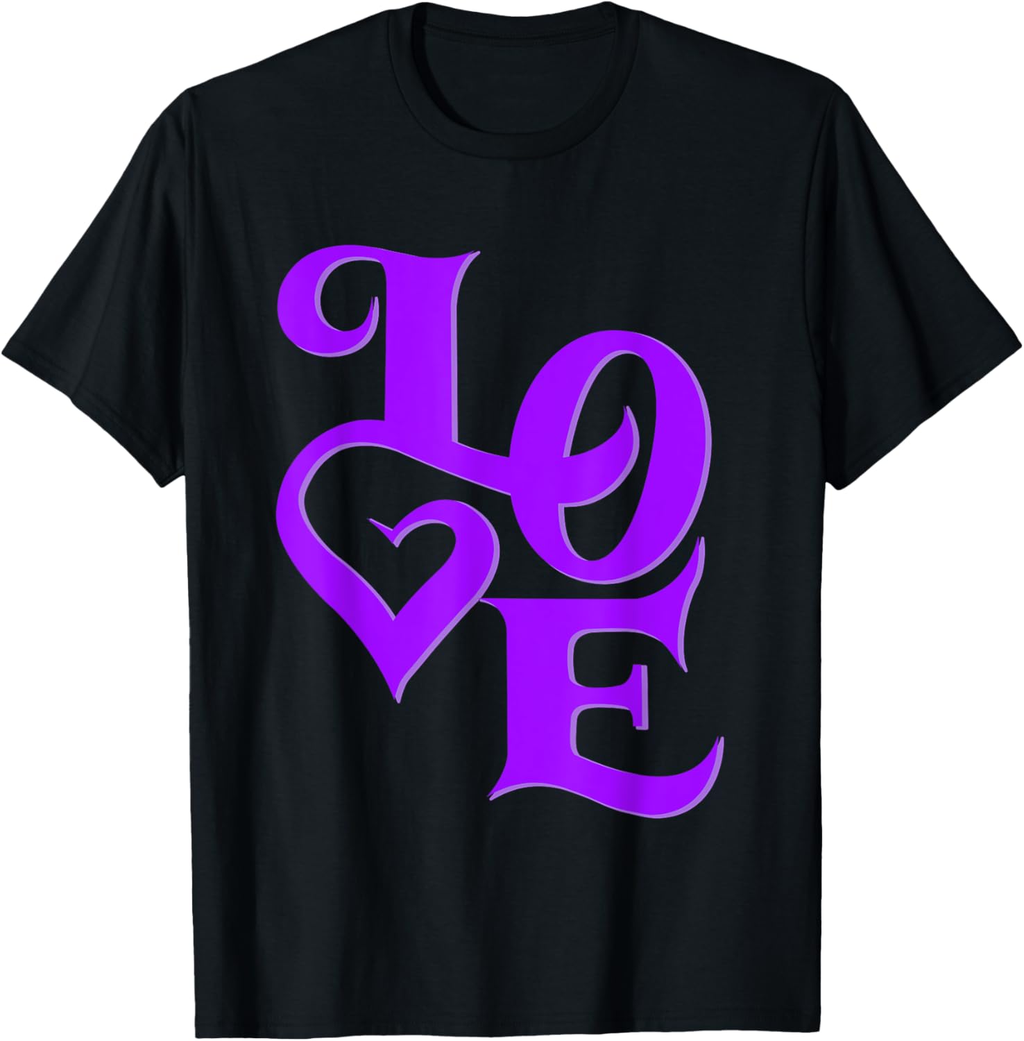 Purple Love Graphic T-Shirt for Stylish Casual Wear and Unique Fashion - 27