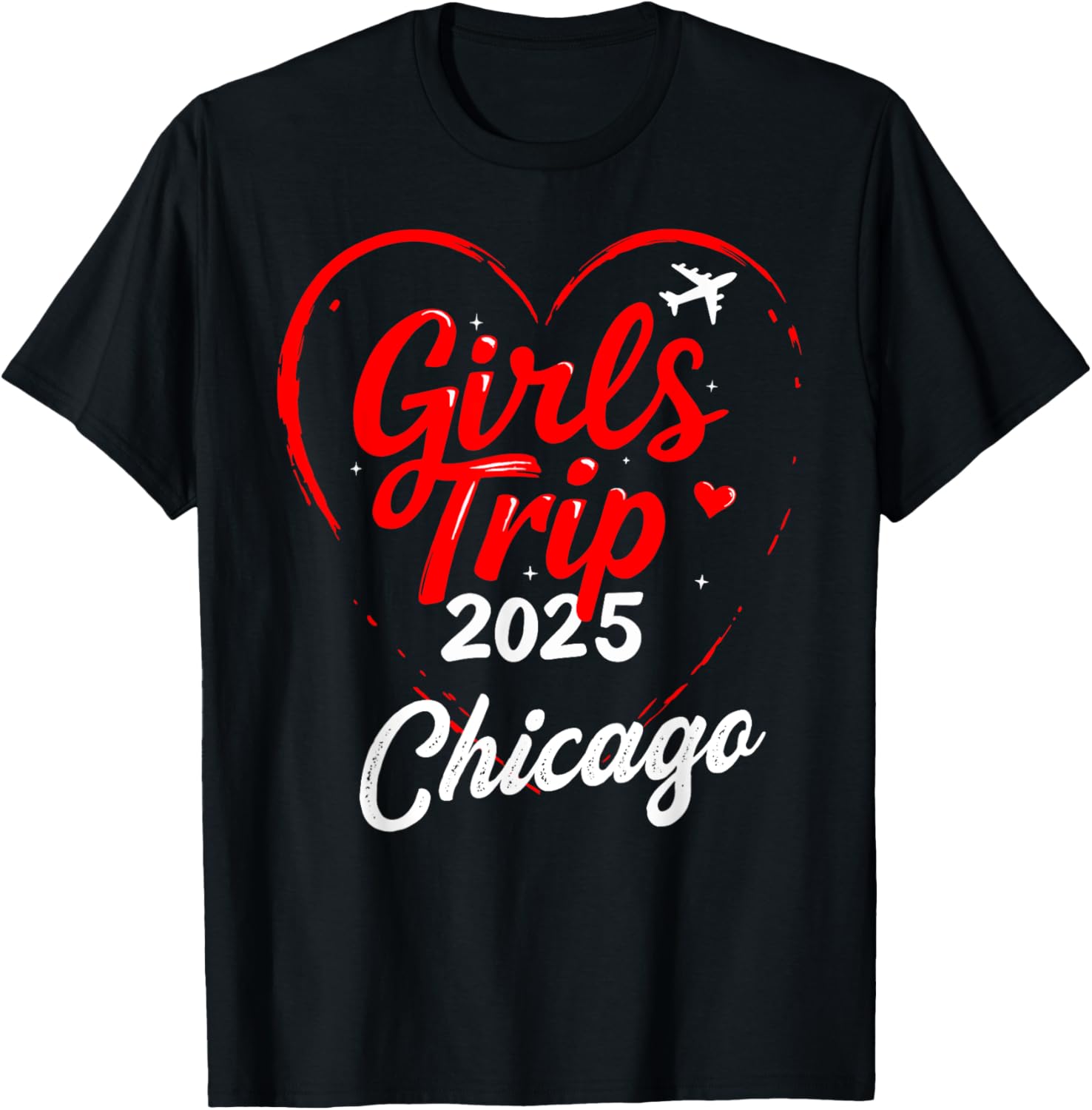 Girls Trip Chicago 2025 Birthday Squad T-Shirt for Fun Weekend Getaways - 11