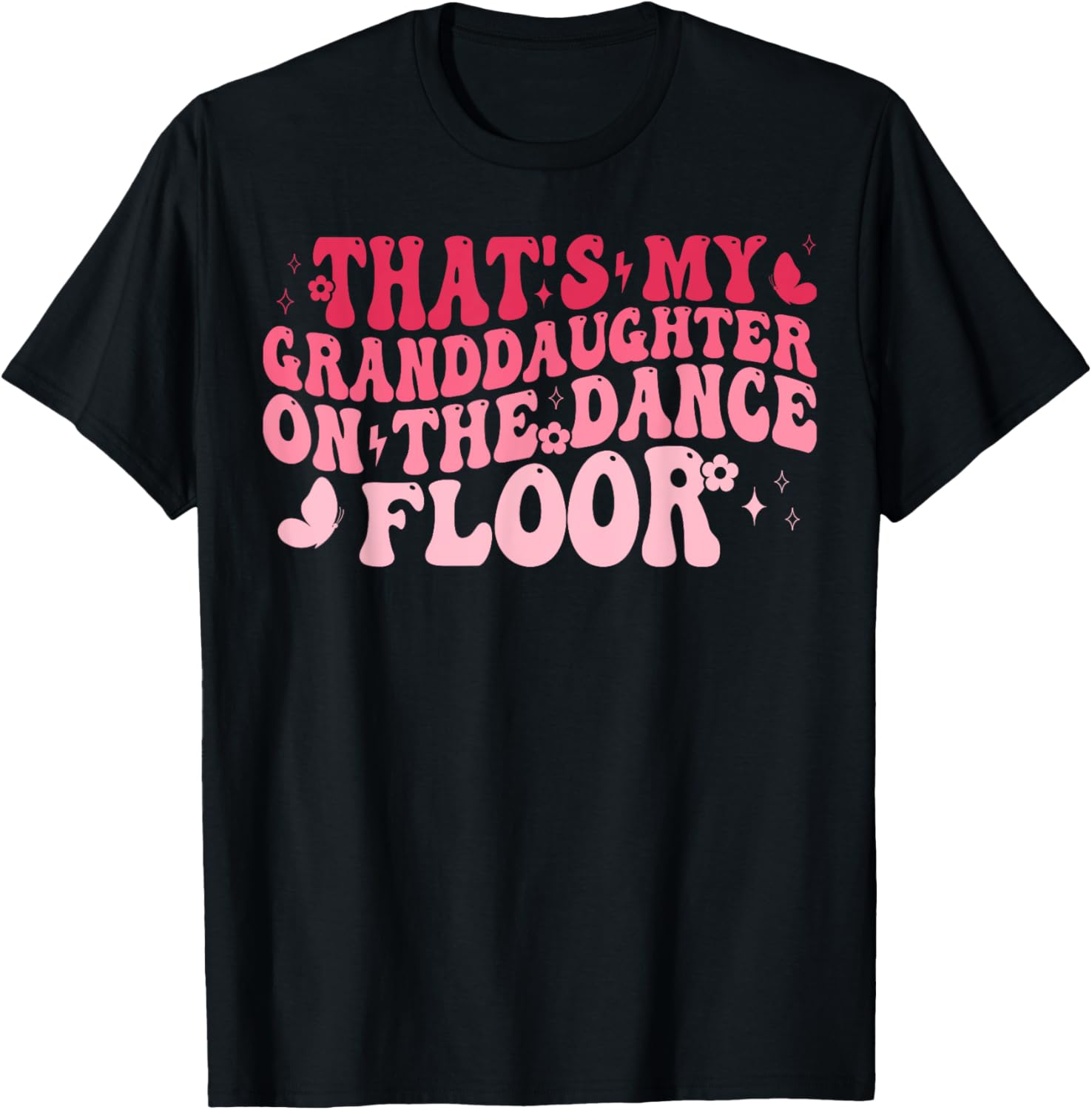 Proud Grandma Dance Recital T-Shirt Featuring Granddaughter on Dance Floor - 8