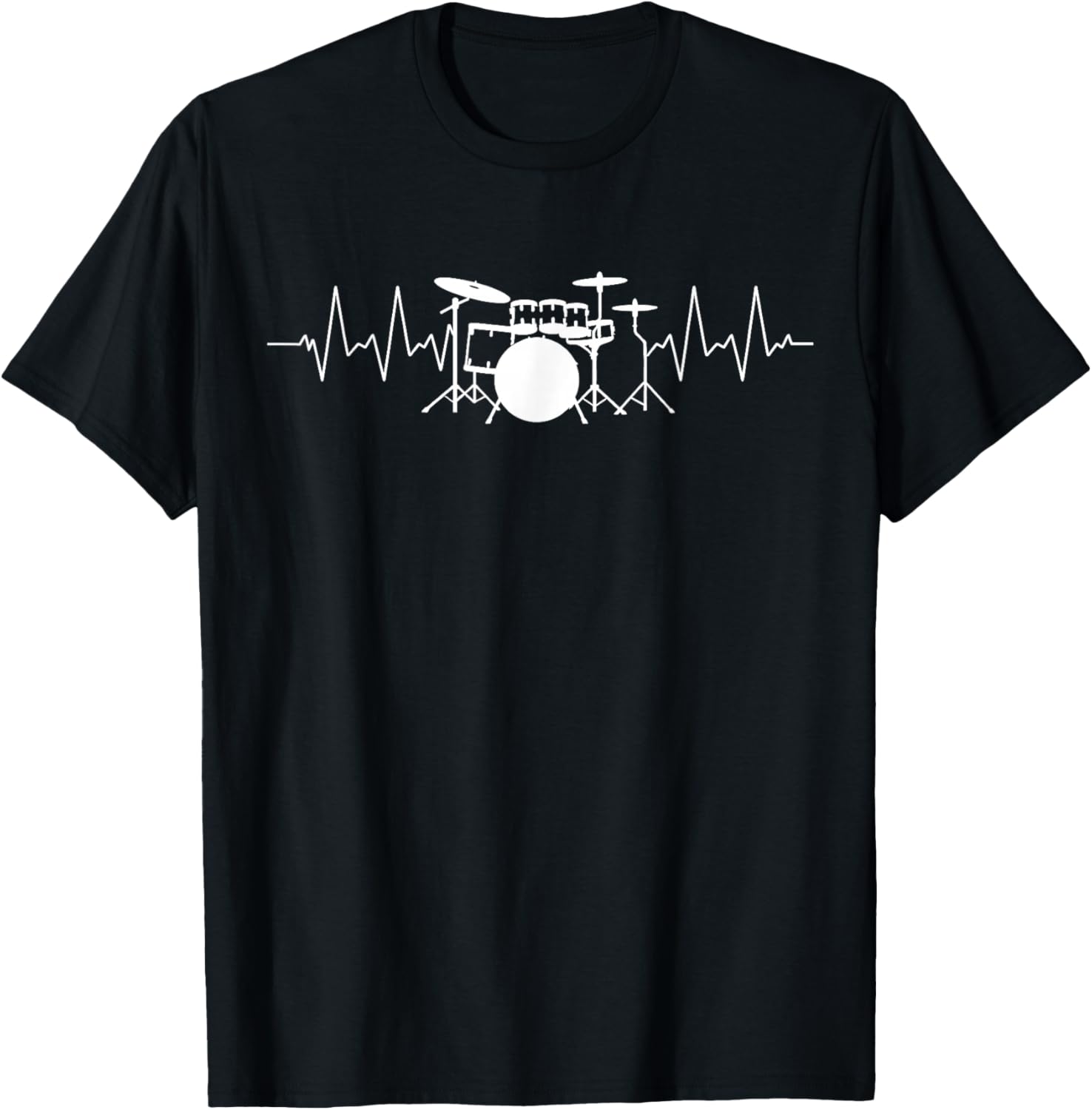 Drummer Heartbeat Pulse T-Shirt for Music Lovers and Musicians - 23