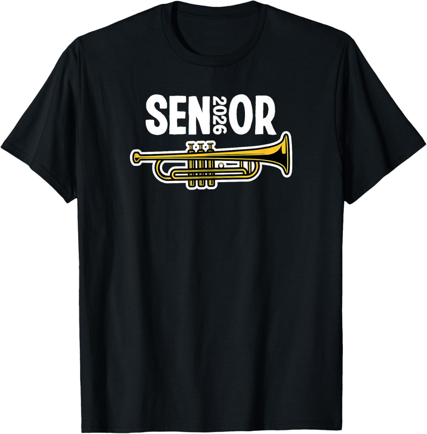 2026 Senior Trumpet Player Marching Band T-Shirt for Music Lovers - 11