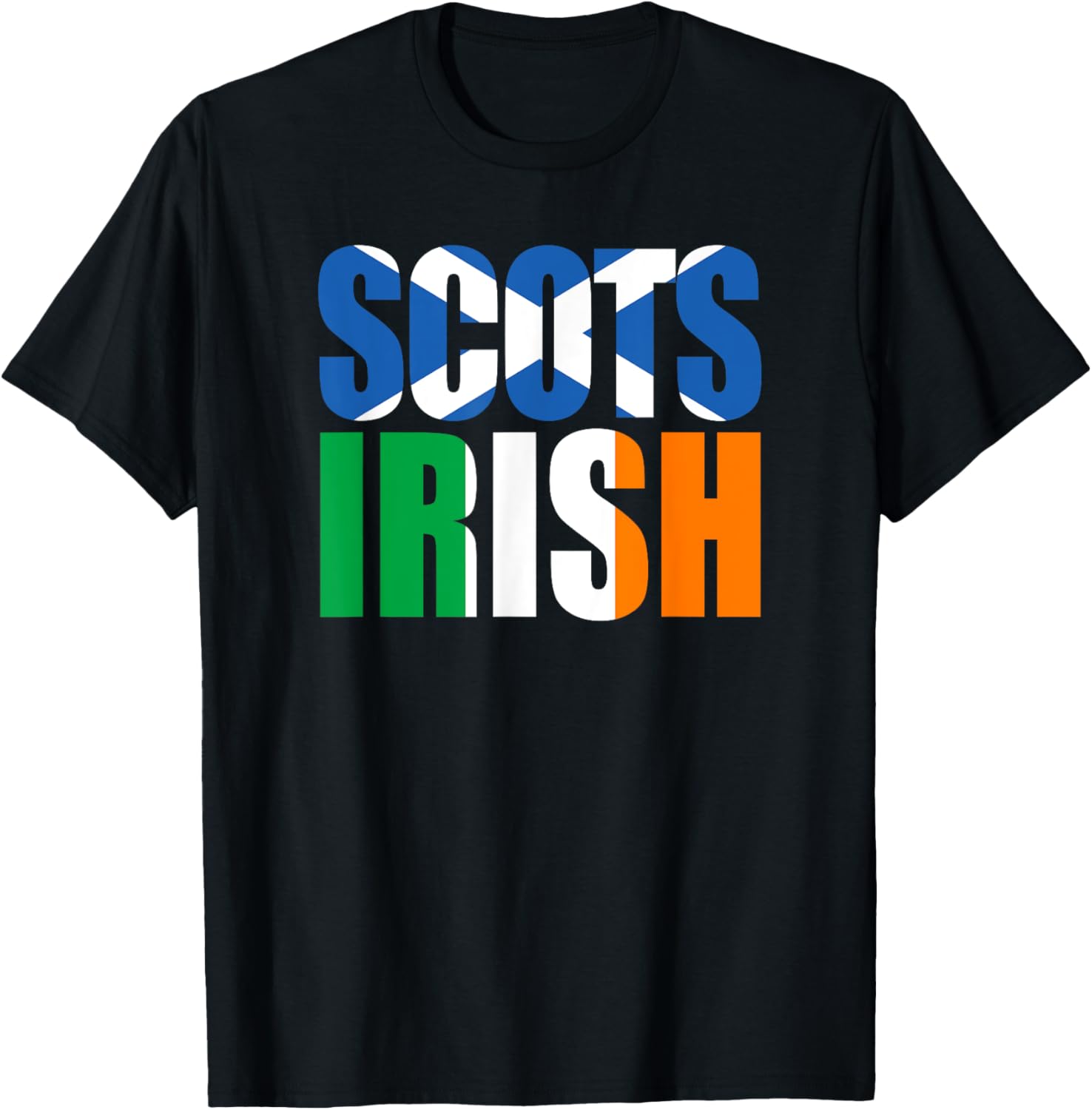 Scots Irish Flag T-Shirt Celebrate Scotland and Ireland Pride in Style - 1