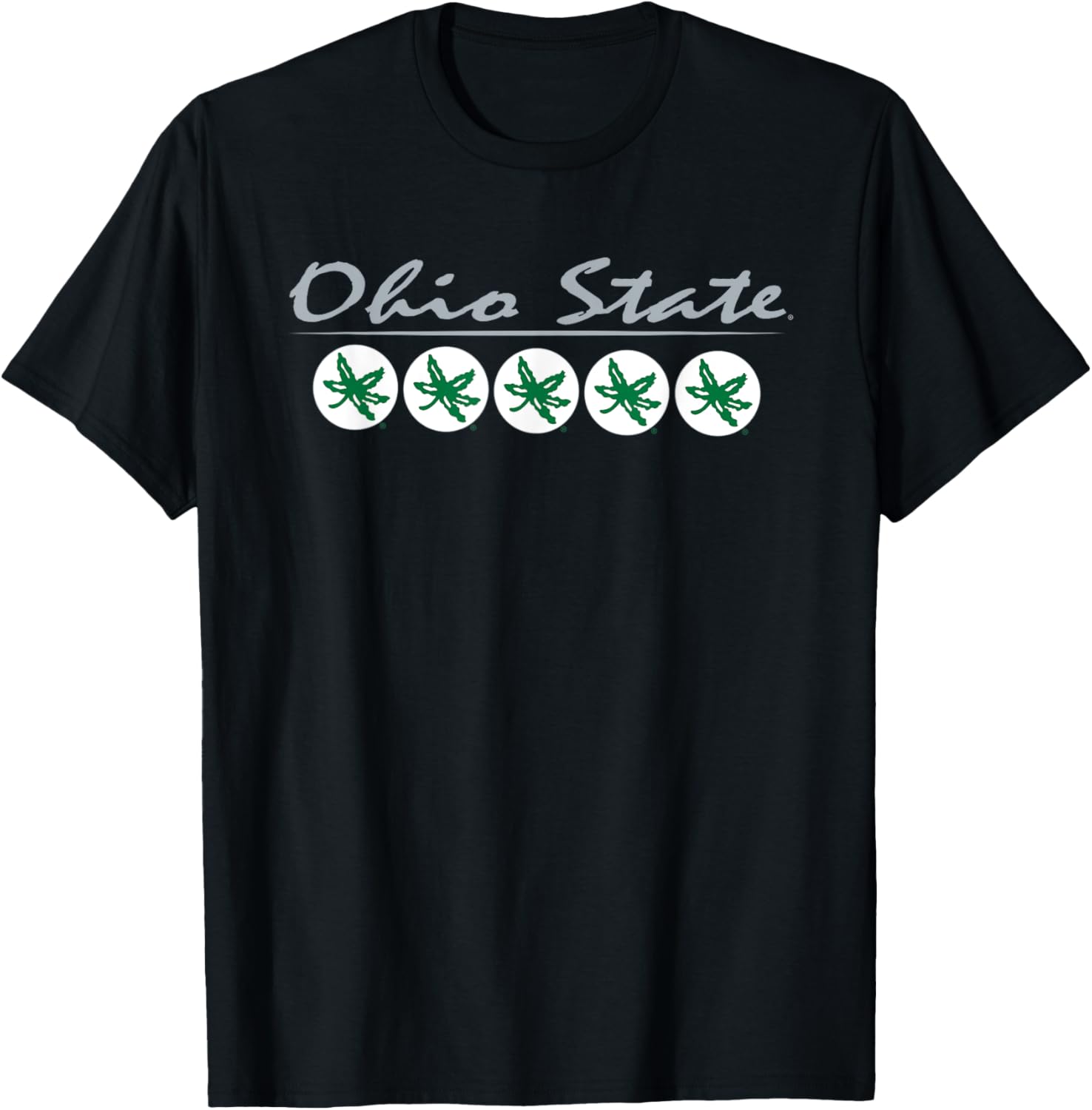 Ohio State Buckeyes Desert Cactus Black T-Shirt for Sports Fans - 1