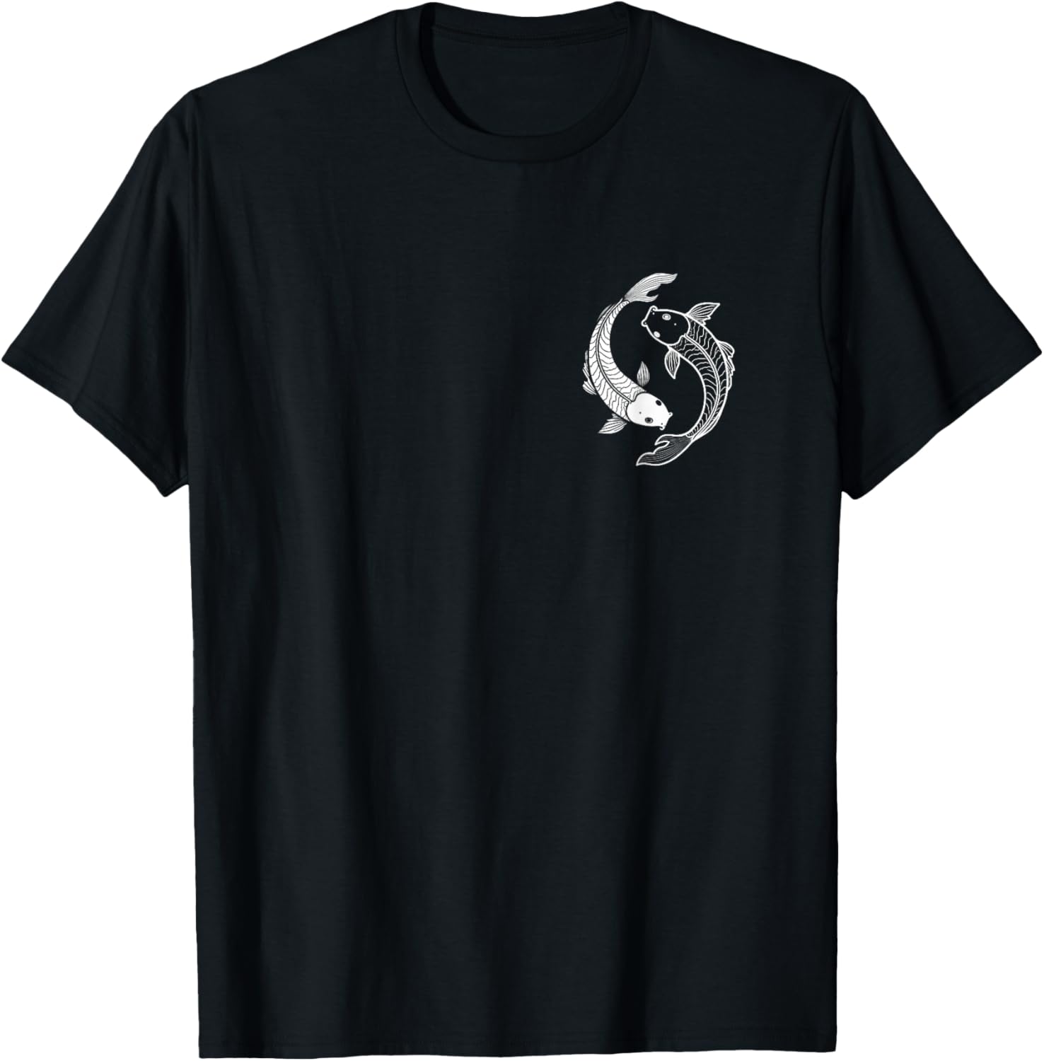 Yin Yang Koi Fish T-Shirt for Lovers of Unique Fashion and Nature - 1