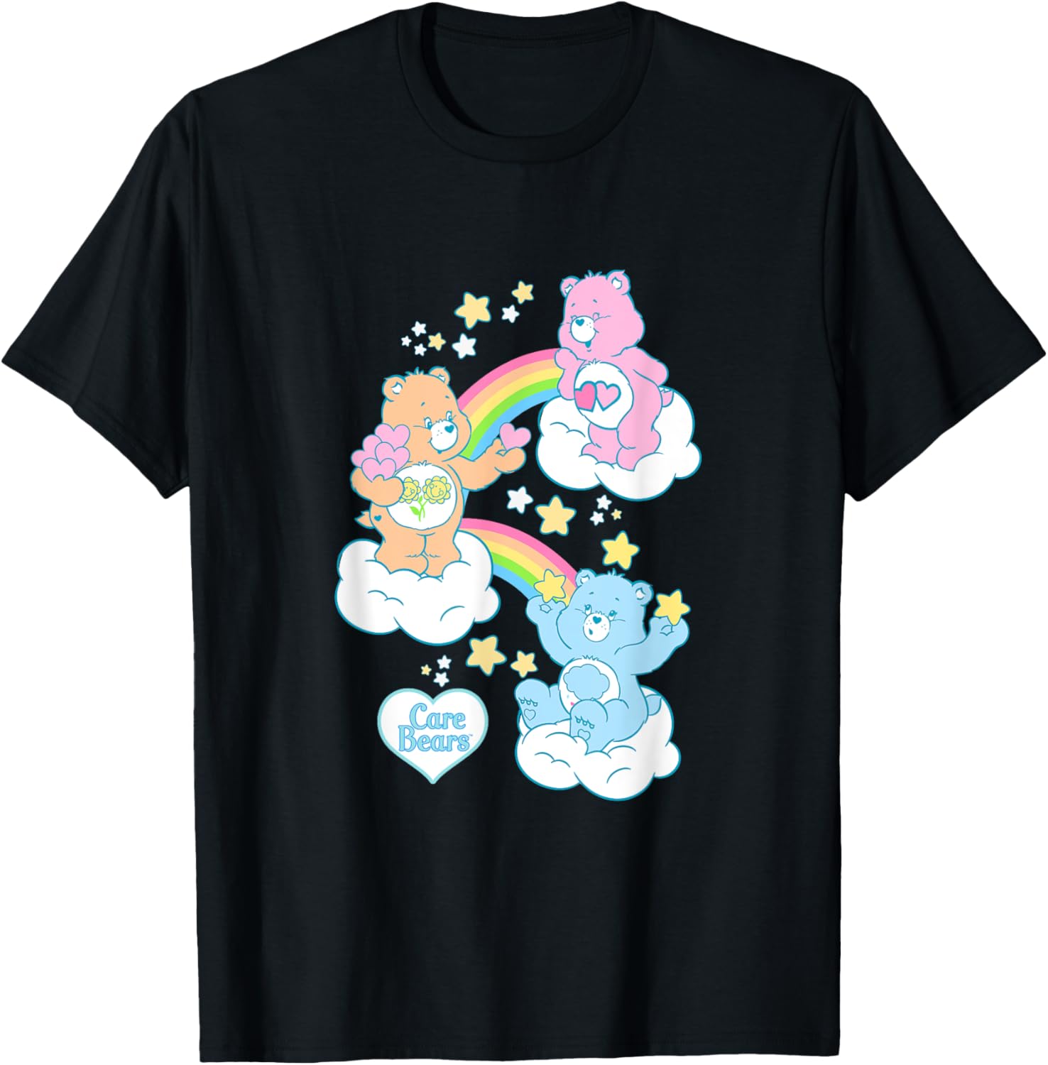 Care Bears Rainbow Kingdom Original Bear T-Shirt for Fun Stylish Wear - 1