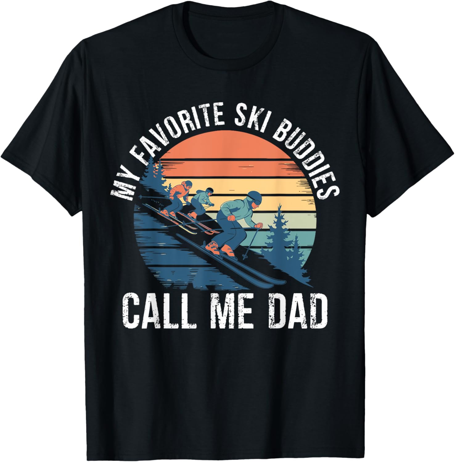 Retro Ski Dad T-Shirt for Ski Lovers, Perfect Gift for Ski Buddies - 28