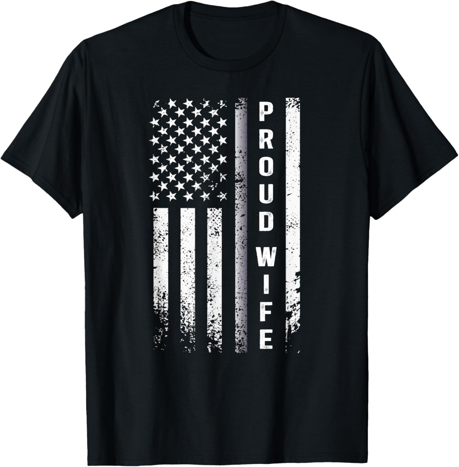 Proud Corrections Officer Wife US Flag T-Shirt Stylish and Comfortable Apparel - 9