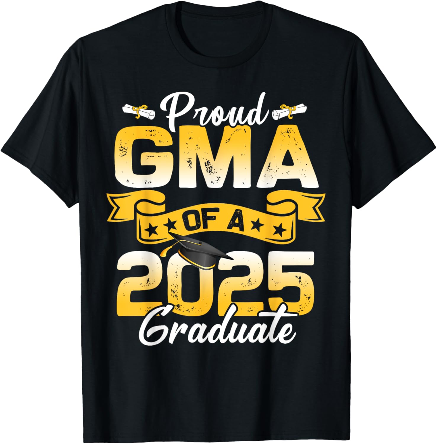 Proud Grandma Class of 2025 Graduation T-Shirt for Senior Celebration - 5