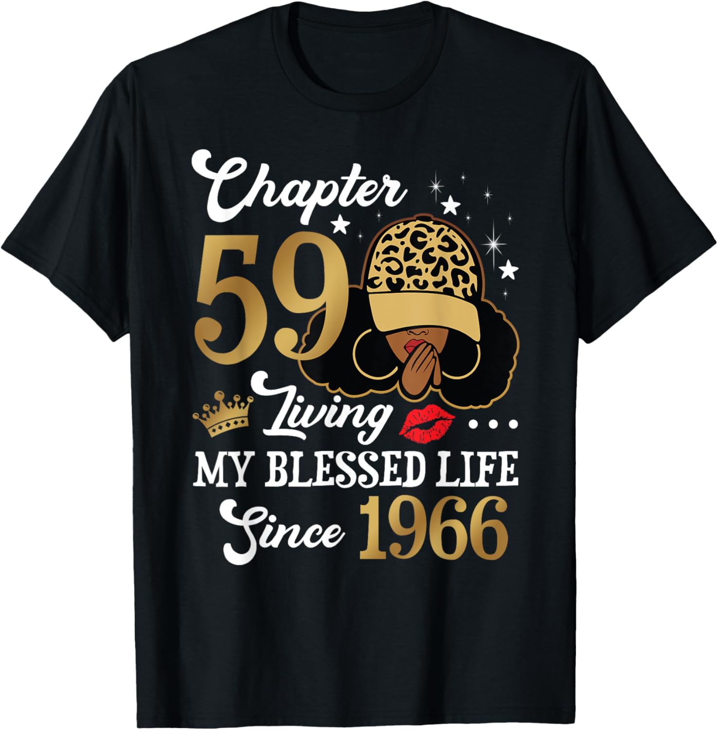 Black Woman Chapter 59 Blessed Life Since 1966 T-Shirt for All Ages - 15