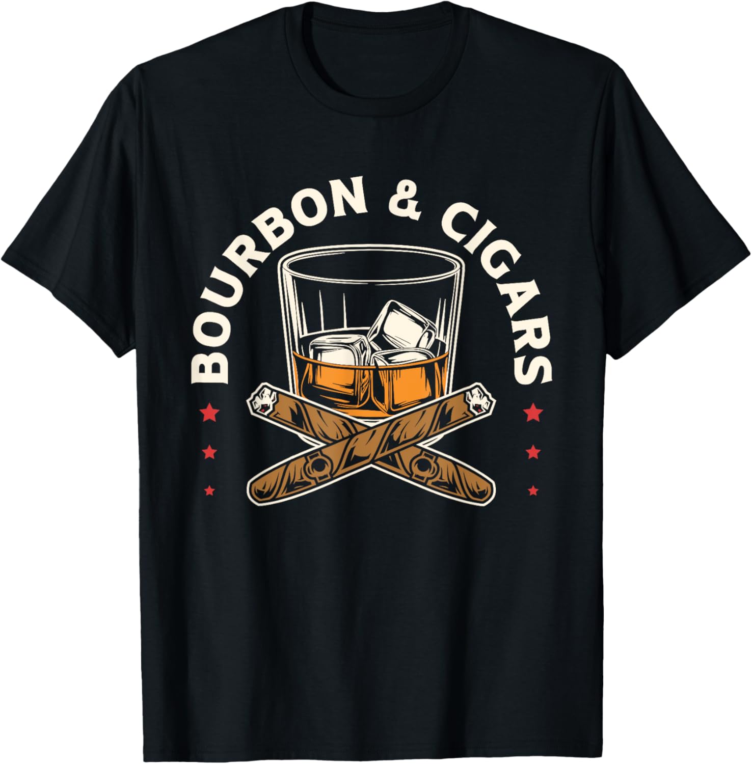 Whiskey Bourbon and Cigars T-Shirt for Relaxed Style Lovers - 1