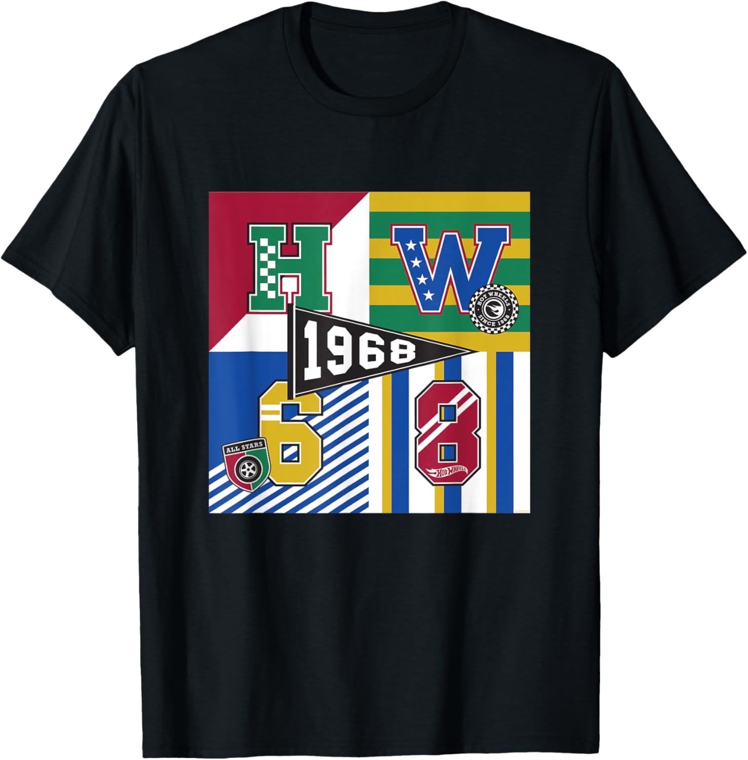 Hot Wheels Varsity Grid T-Shirt for Kids – Stylish and Fun Apparel - 1