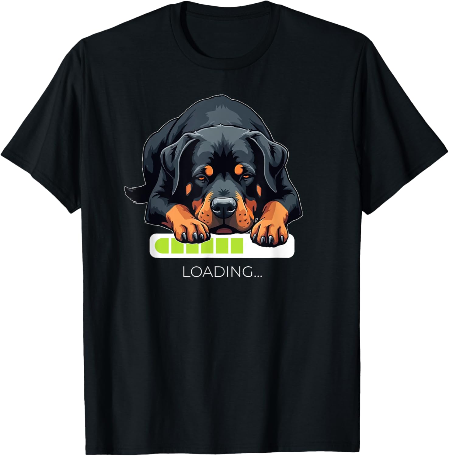 Rottweiler Loading T-Shirt Perfect for Dog Lovers and Rottie Fans - 6