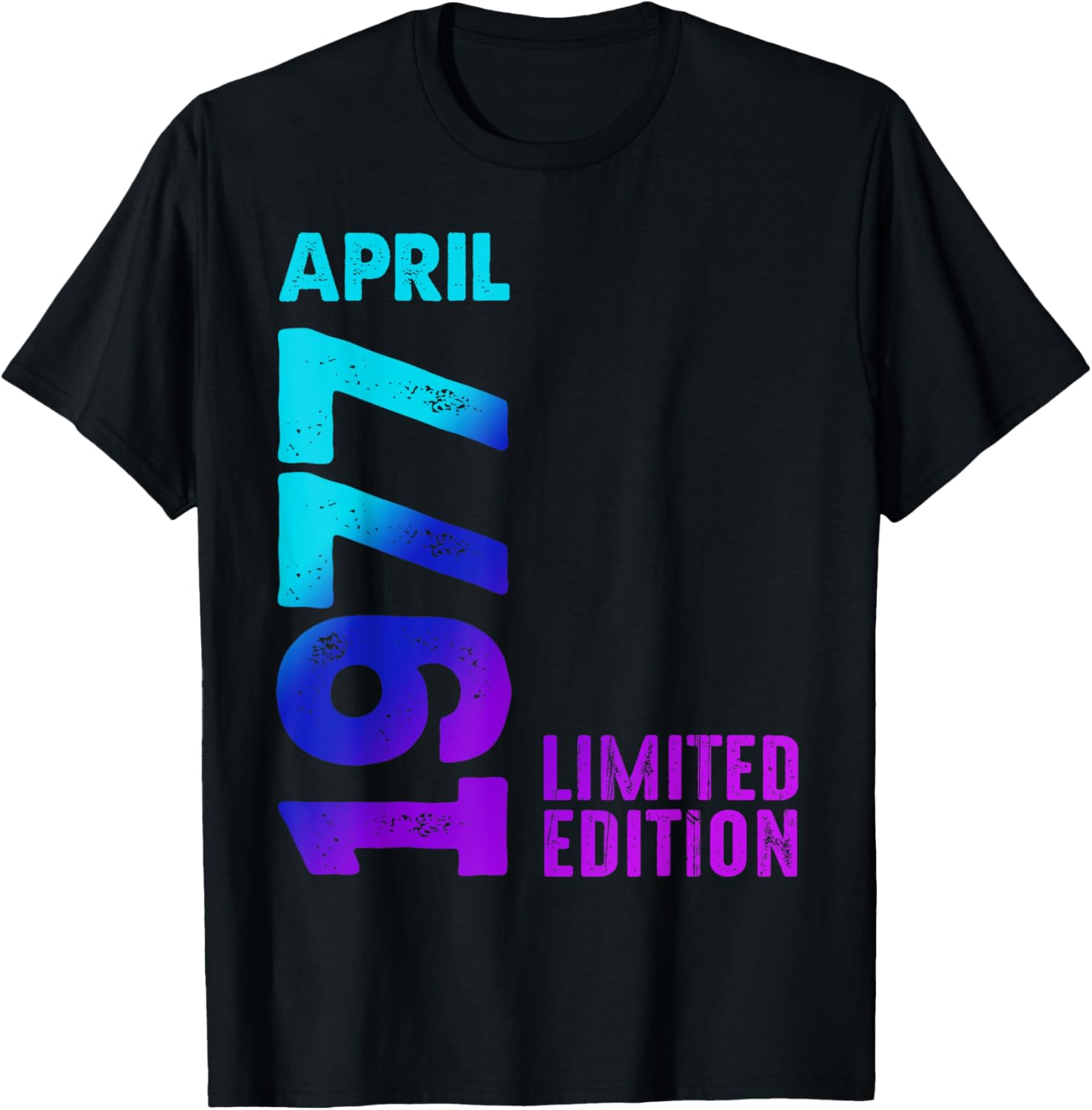 Vintage 1977 Retro T-Shirt Limited Edition Celebrate April Birthdays - 17
