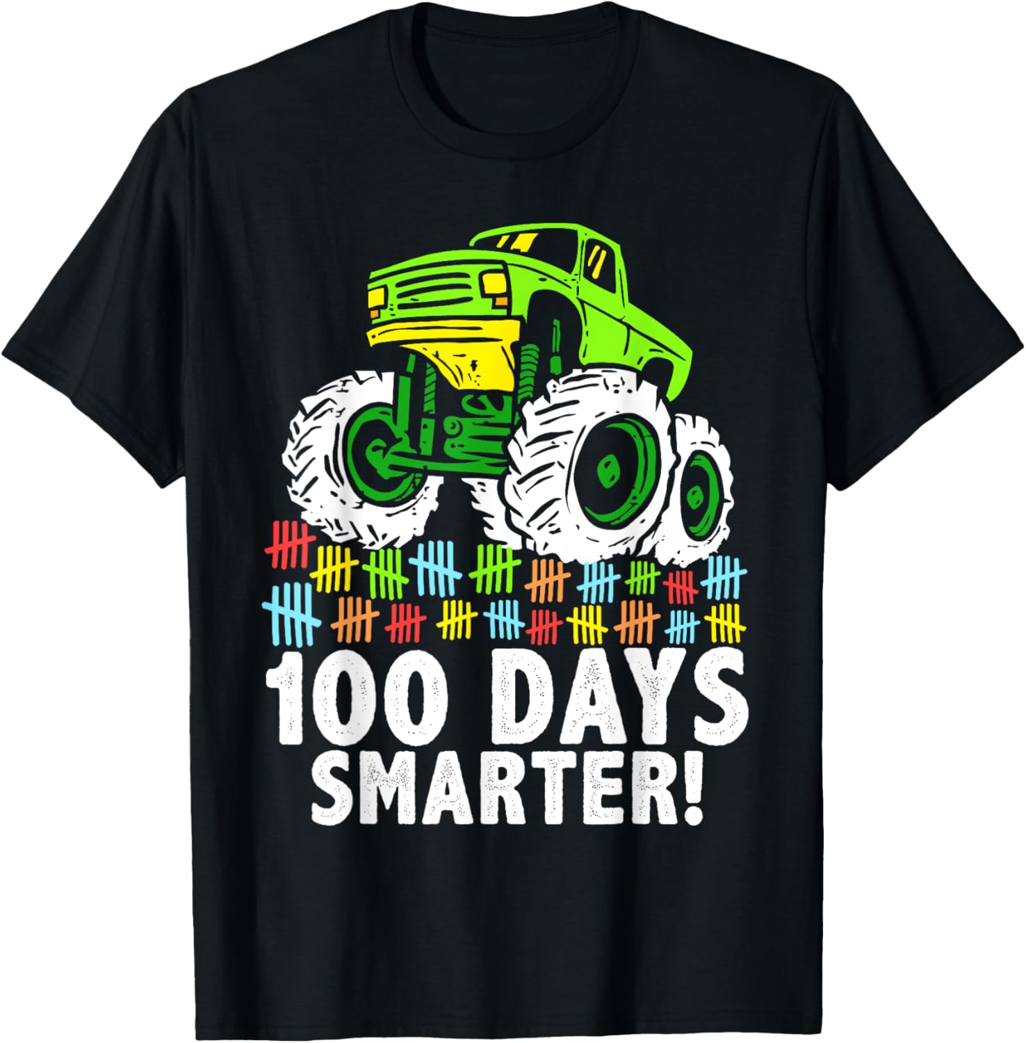 100 Days of School Monster Truck T-Shirt for Boys Fun and Stylish - 15
