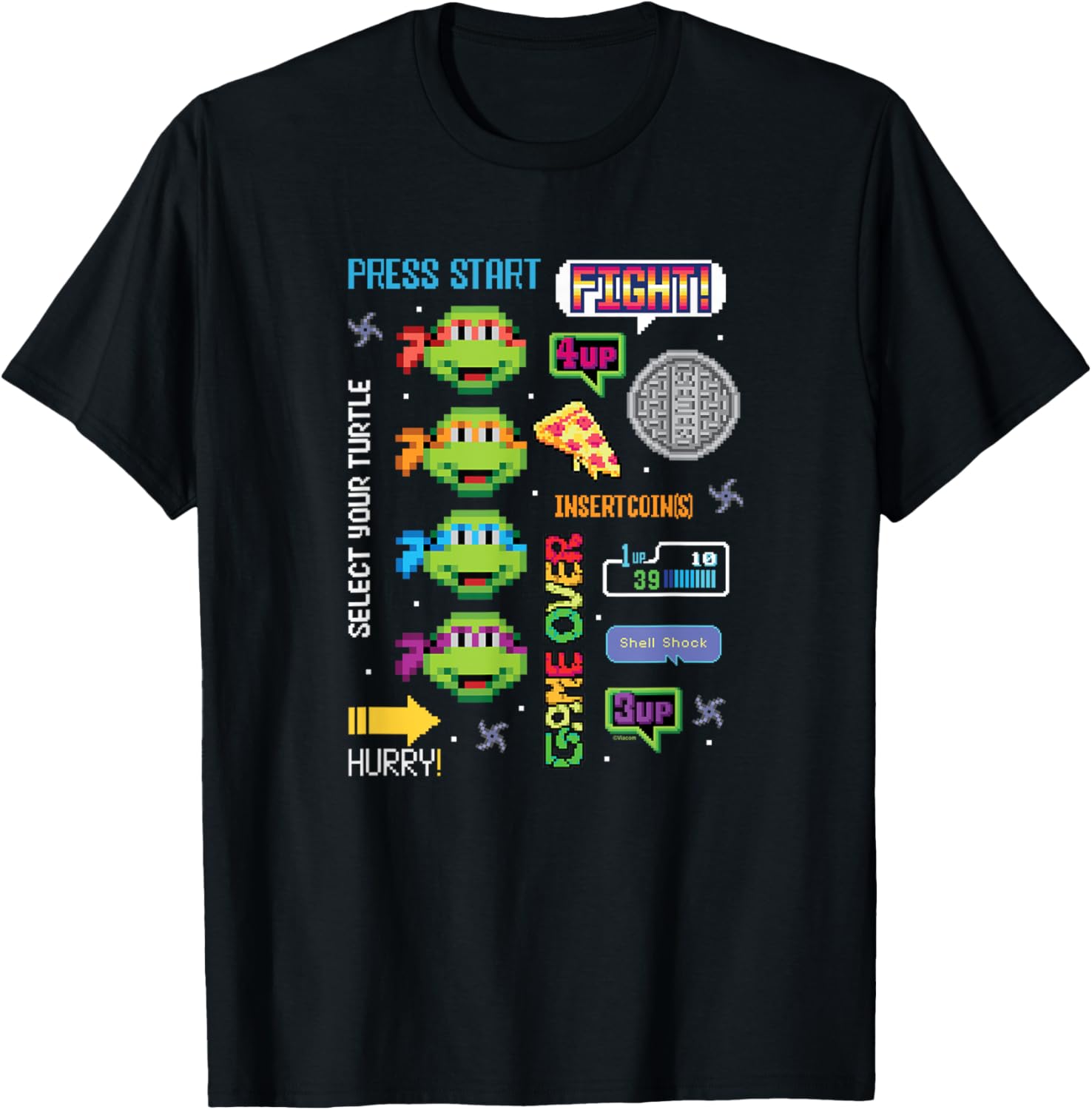 Teenage Mutant Ninja Turtles Icon Cluster T-Shirt for Cool Teens - 2