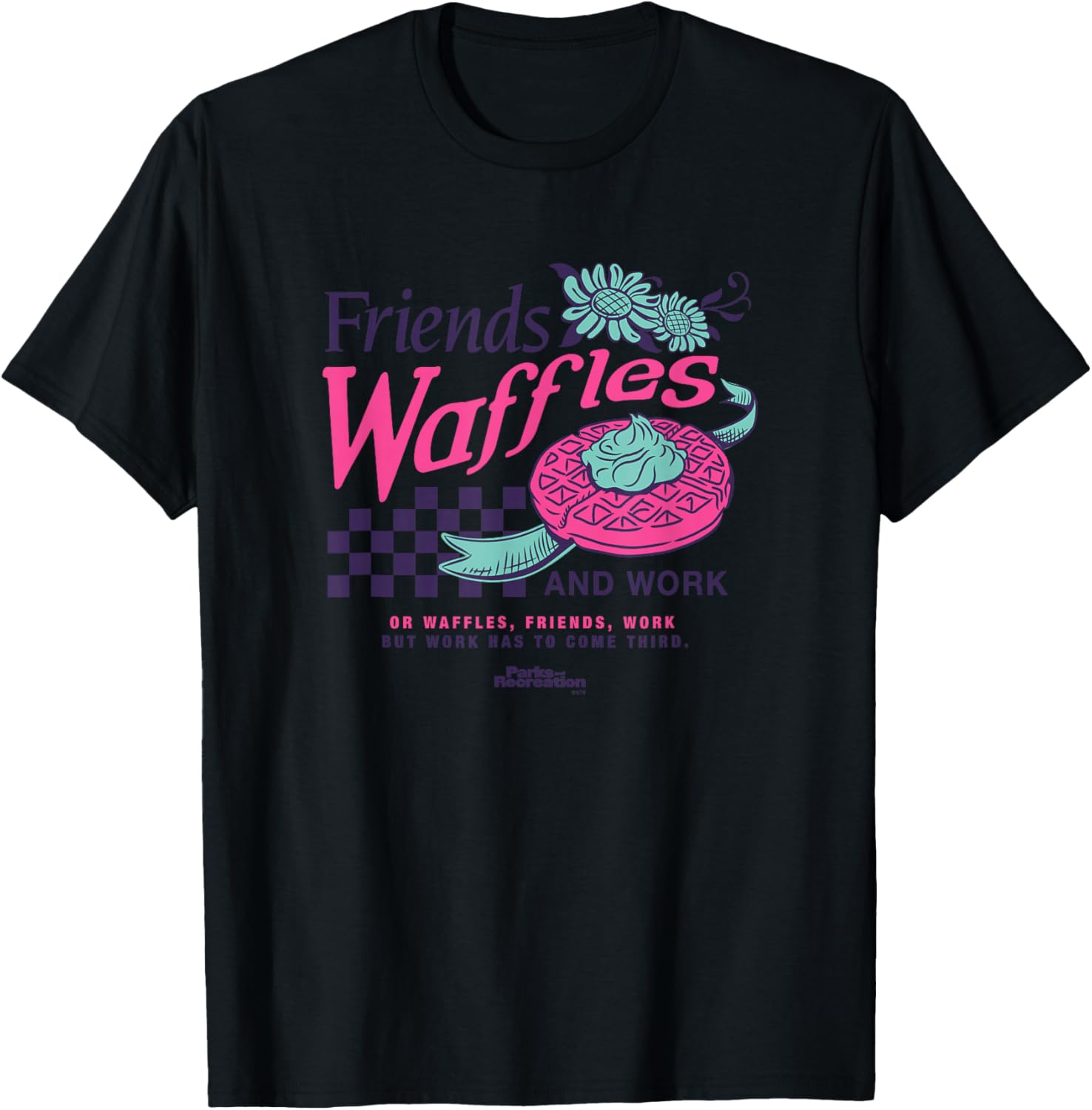 Leslie Knope Friends Waffles T-Shirt for Parks and Recreation Fans - 1