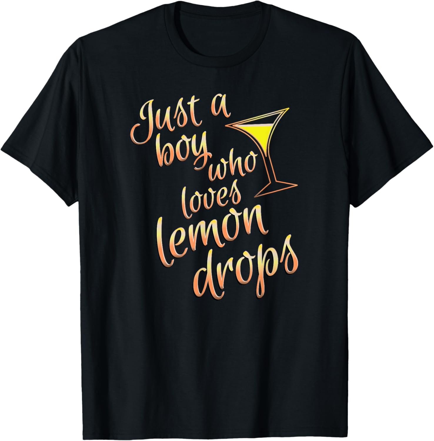 Lemon Drop Martini Boys T-Shirt for Fans of Fun Cocktails - 9