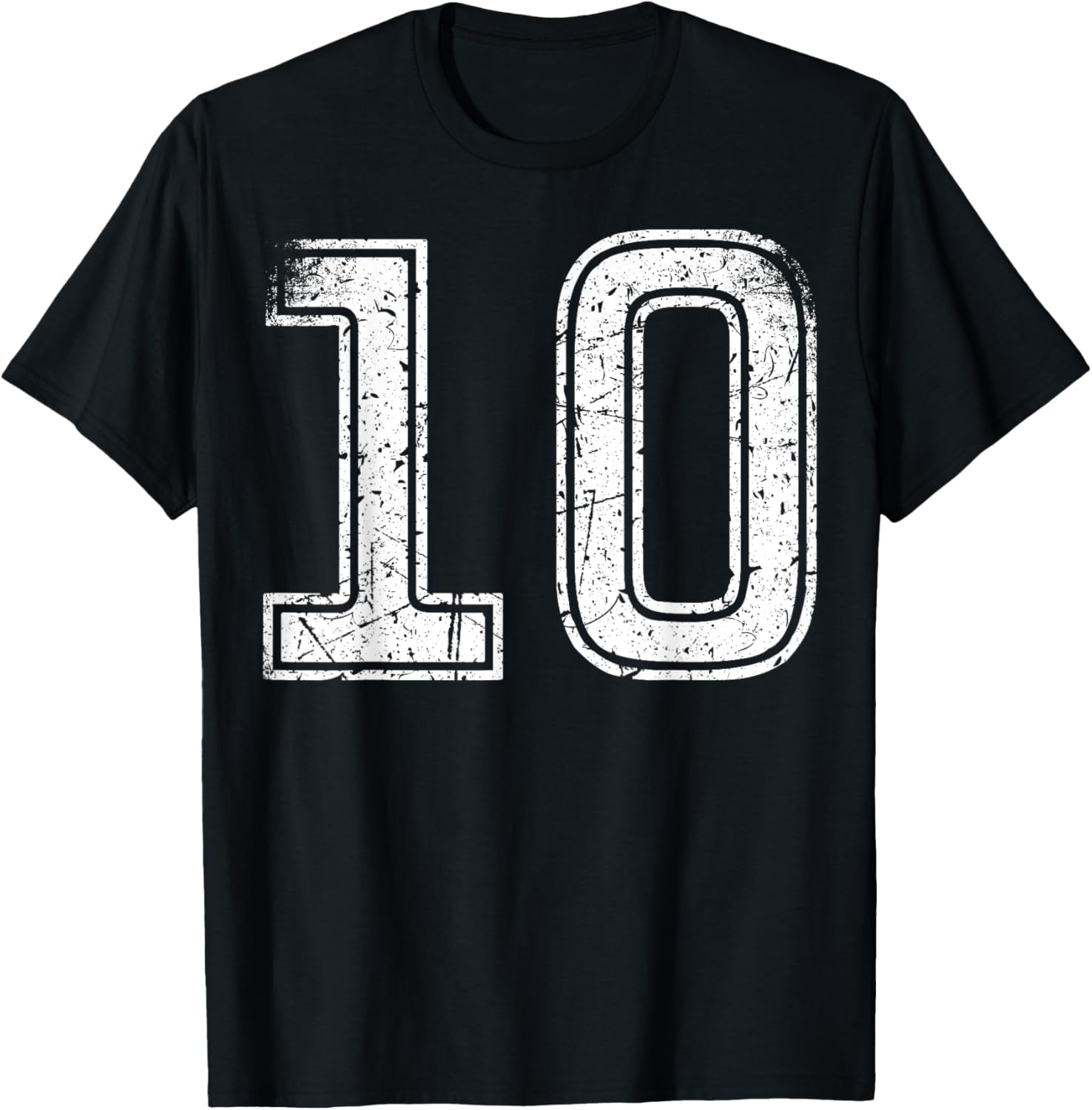 Vintage Number 10 Sport White T-Shirt for Casual Style and Comfort - 1