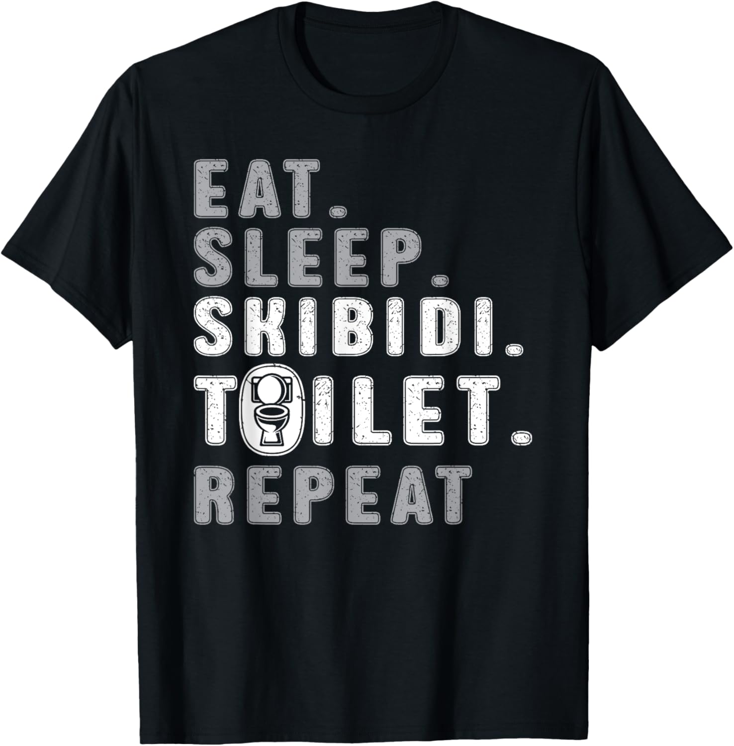 Funny Eat Sleep Skibidi Toilet Meme T-Shirt for Rizz Lovers - 13