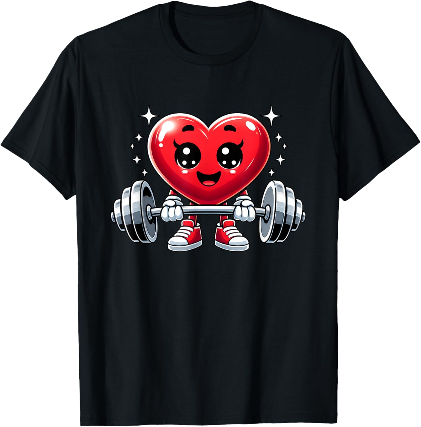Funny Valentine's Day Heart Workout Fitness T-Shirt for Gym Lovers - 26