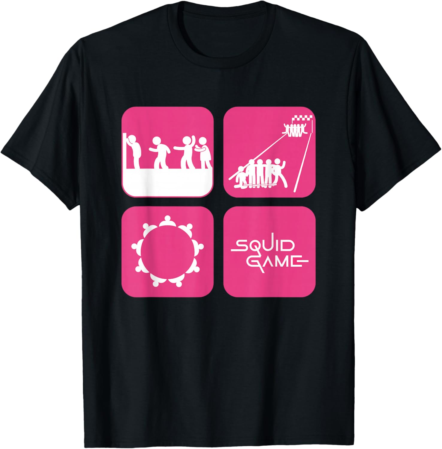Squid Game 2 Icon Panels T-Shirt for Fans of Clothing and Style - 4