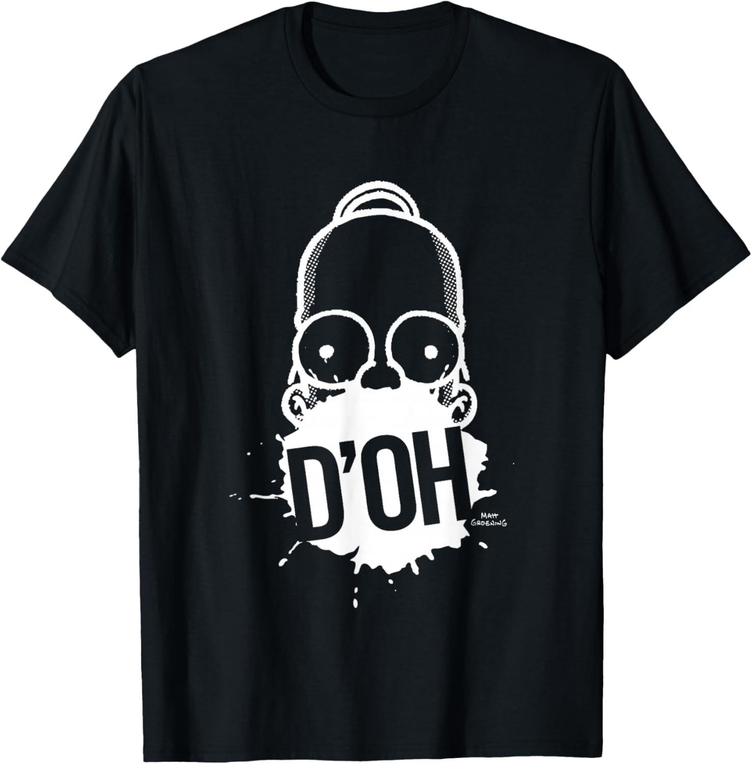 The Simpsons Homer D'Oh Distressed Logo T-Shirt for Fans and Collectors - 1