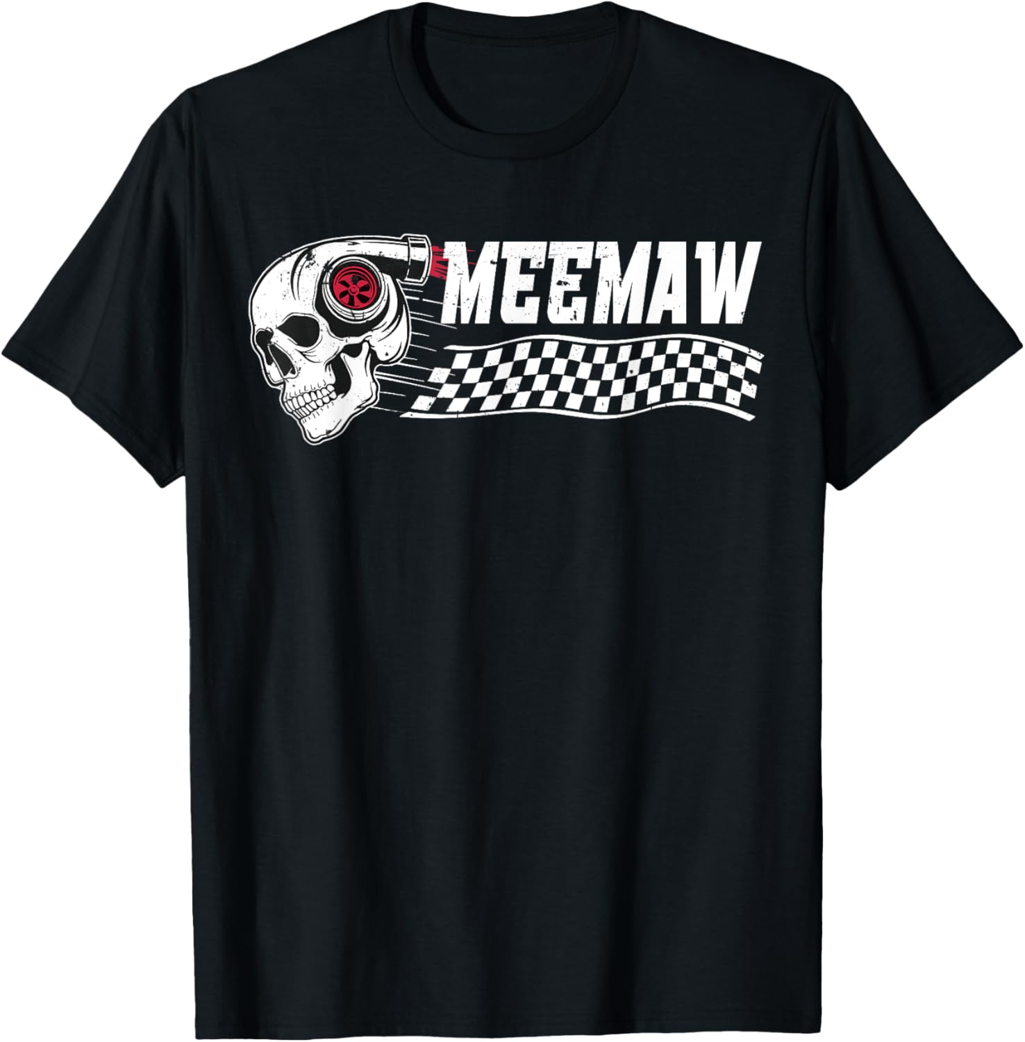 Race Car Birthday Party Meemaw Pit Crew T-Shirt for Family Fun - 10