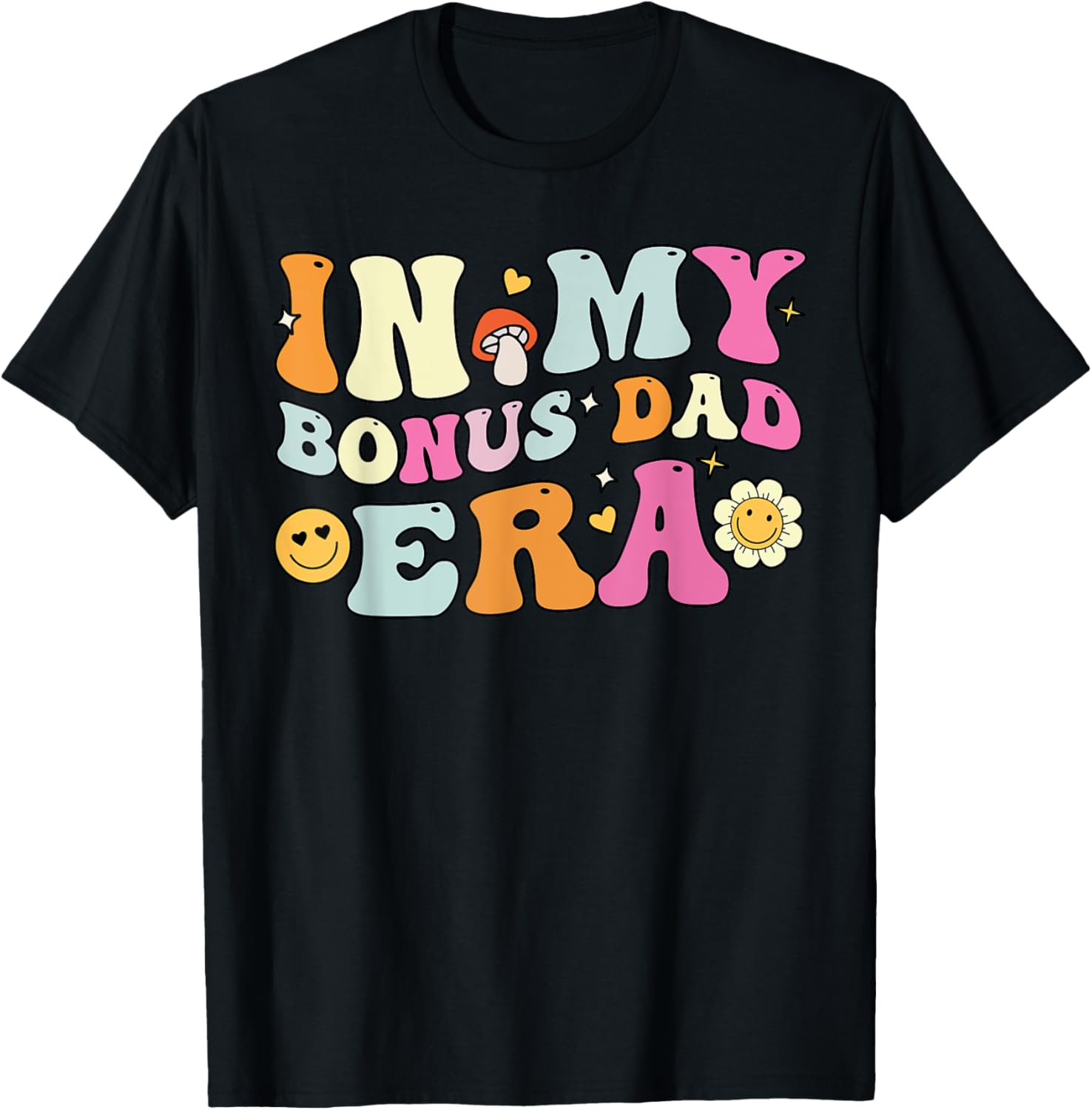 Groovy Bonus Dad T-Shirt for Father's Day Gift, Fun Stepdad Apparel - 8