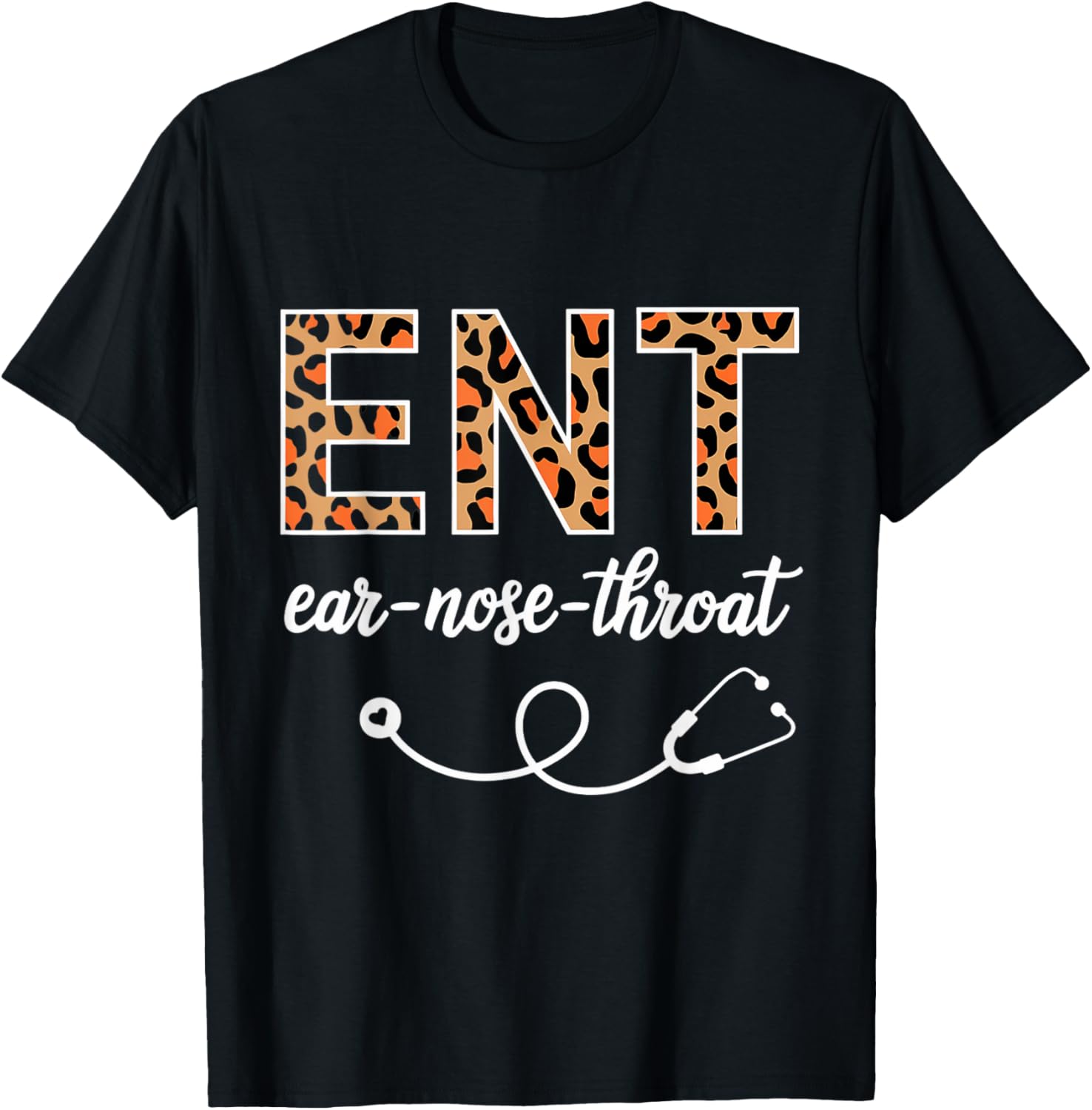 Leopard Print ENT T-Shirt for Otolaryngologists and Ear Nose Throat Lovers - 8