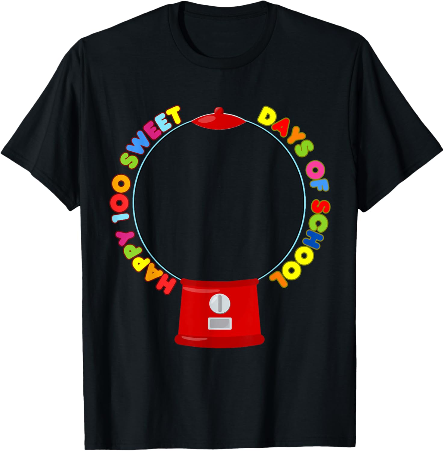 100 Days of School Gumball Machine DIY Blank T-Shirt for Kids - 11