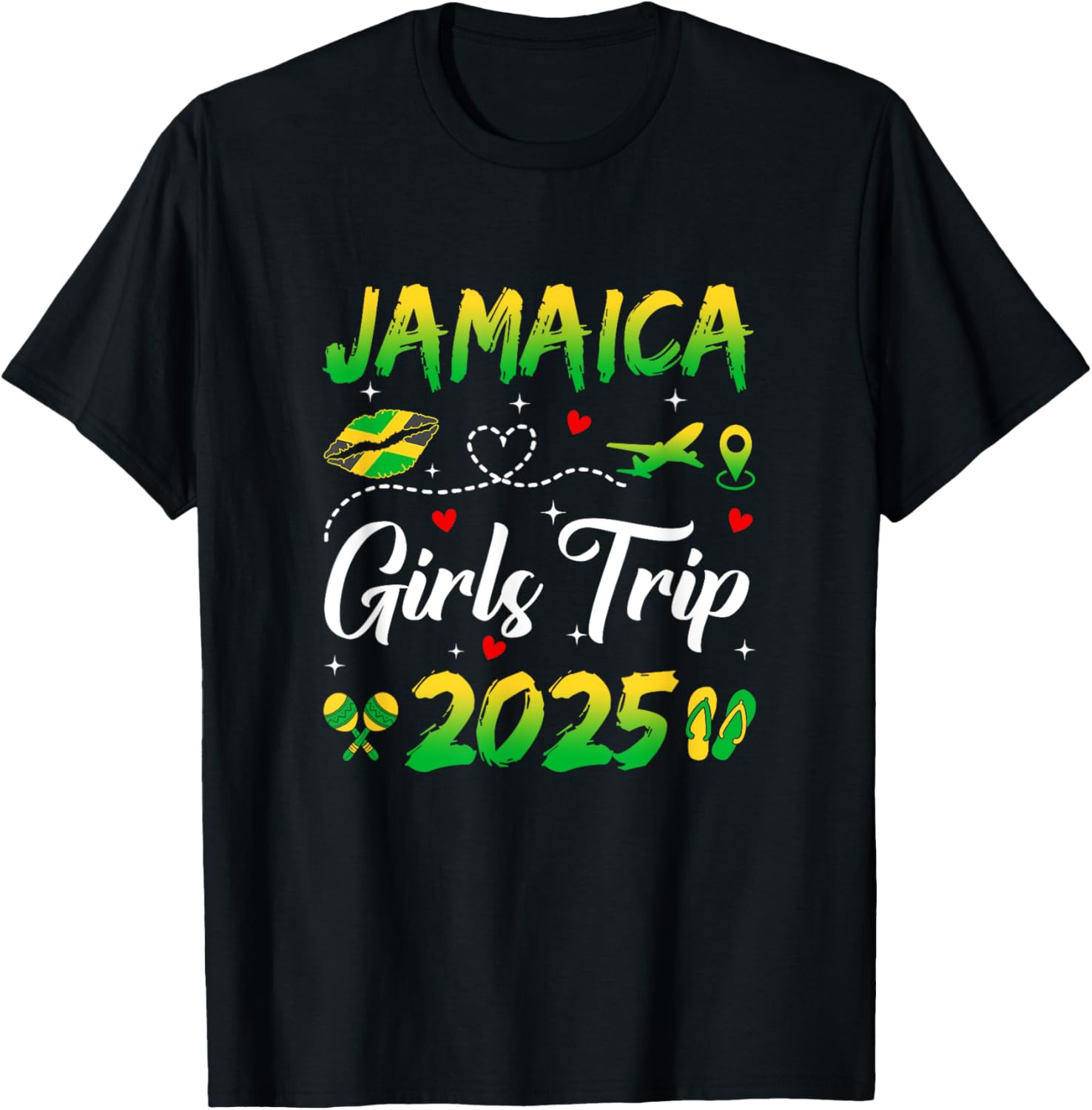 Jamaica Girls Trip 2025 Summer Matching T-Shirts for Fun Getaways - 17