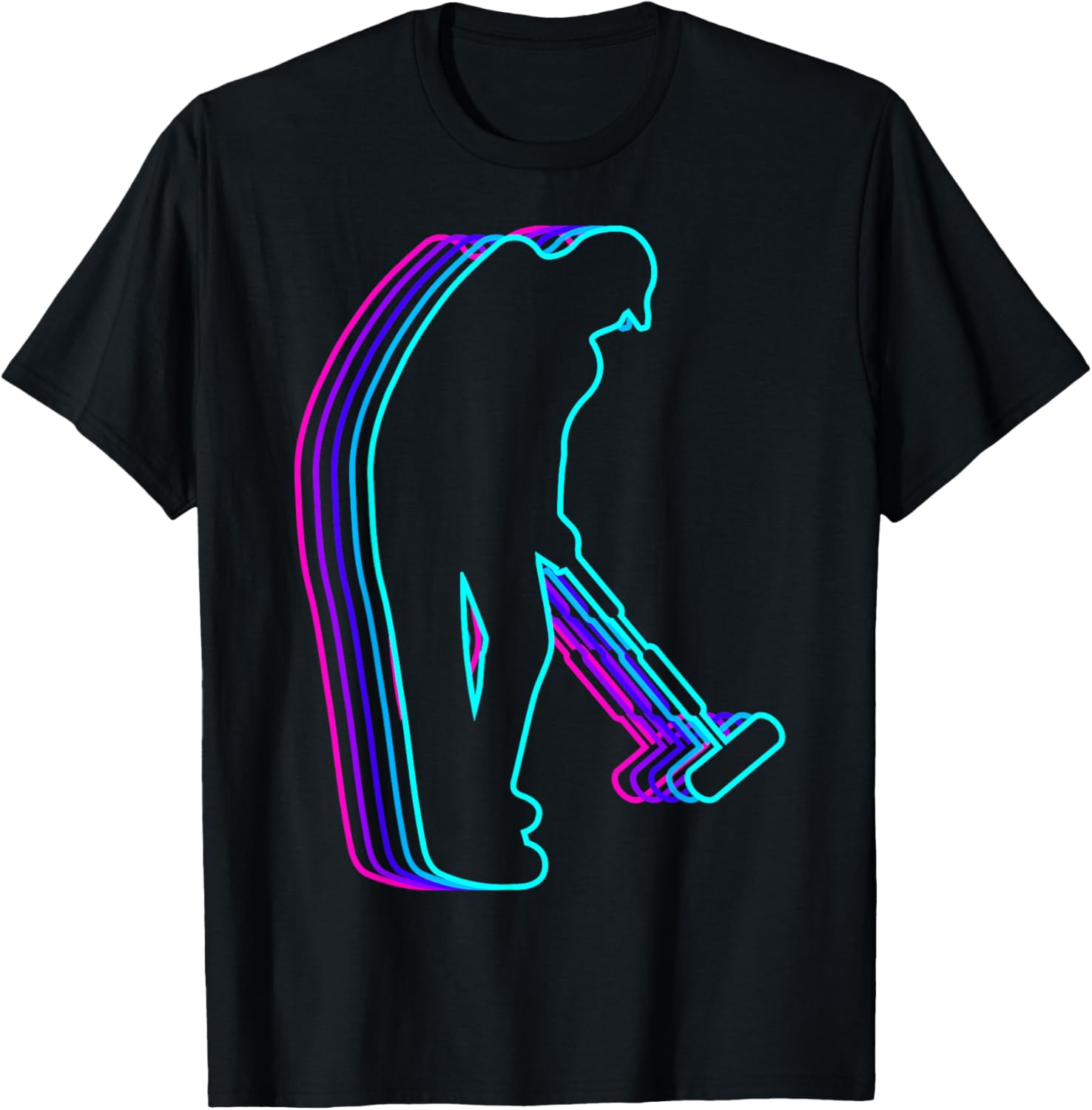 Retro Croquet Coach Vaporwave T-Shirt for Fun and Sporty Style - 2