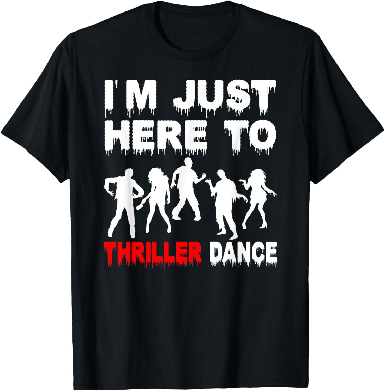 Funny Zombie Thriller Dance T-Shirt for Halloween Fun and Festivities - 14