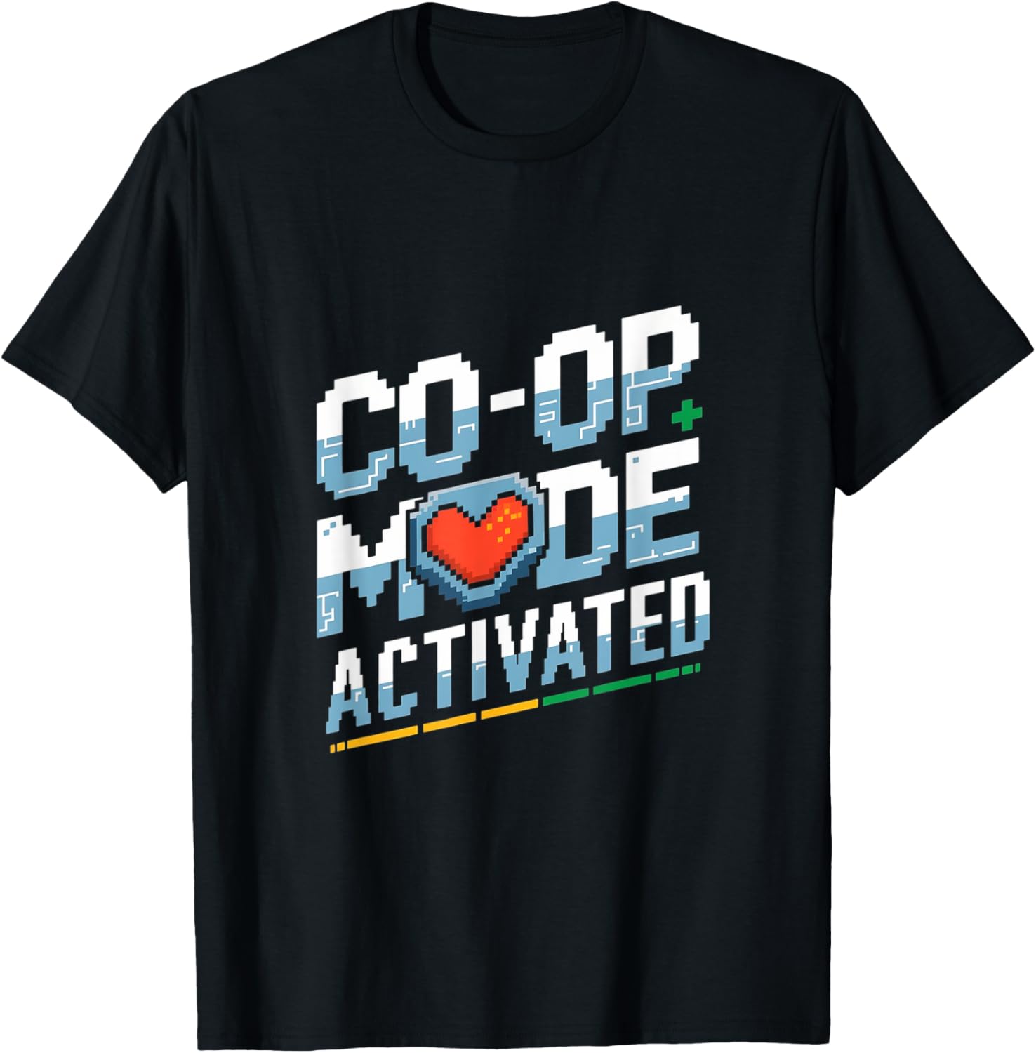 Matching Gamer Couple Retro Co-Op Mode T-Shirt for Fun Gaming Sessions - 13