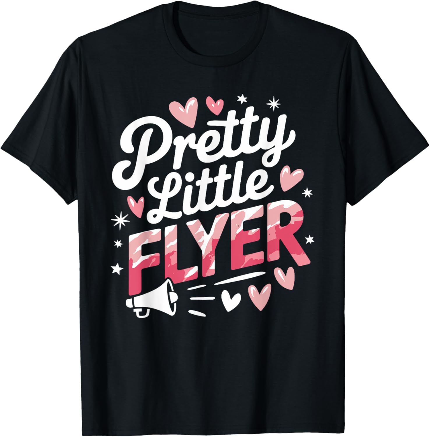 Pretty Little Flyer Cheerleader T-Shirt for Fans and Cheerleading Enthusiasts - 22