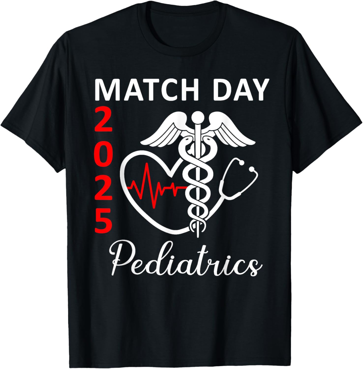 Match Day 2025 Pediatrics Residency Future Doctor MD T-Shirt for Kids - 3