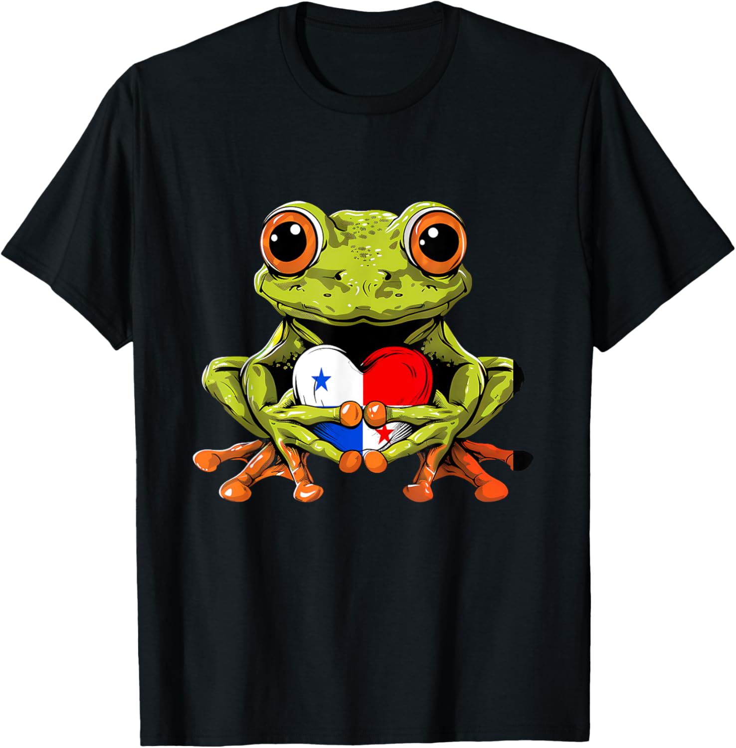Panama Toad Frog Heart T-Shirt Celebrating Panamanian Roots and Pride - 19