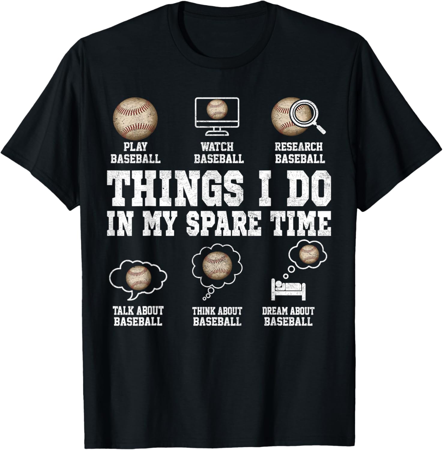 Funny Baseball Player T-Shirt for Fans Perfect for Spare Time Fun - 16