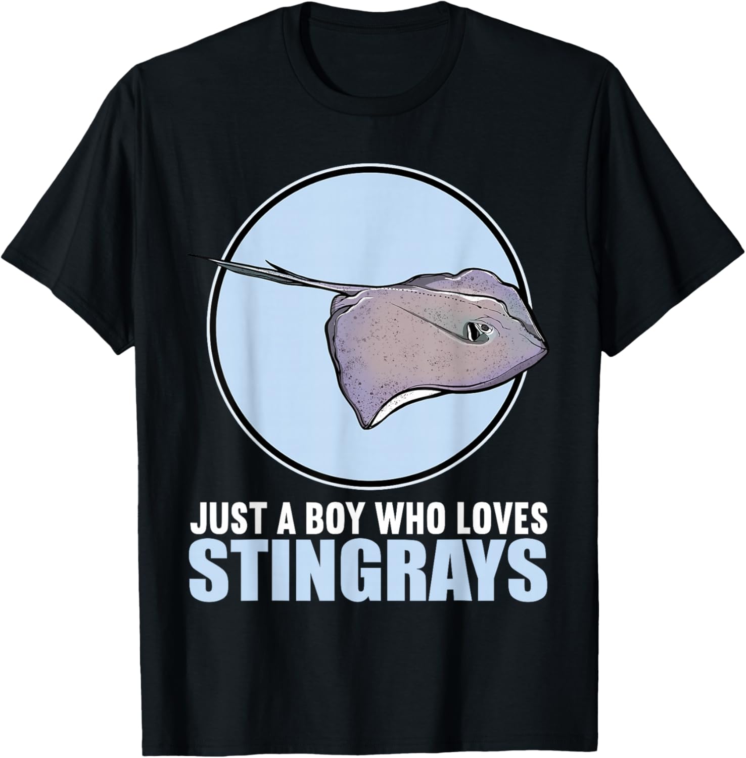Just a Boy Who Loves Stingrays Cute Stingray T-Shirt for Kids - 5