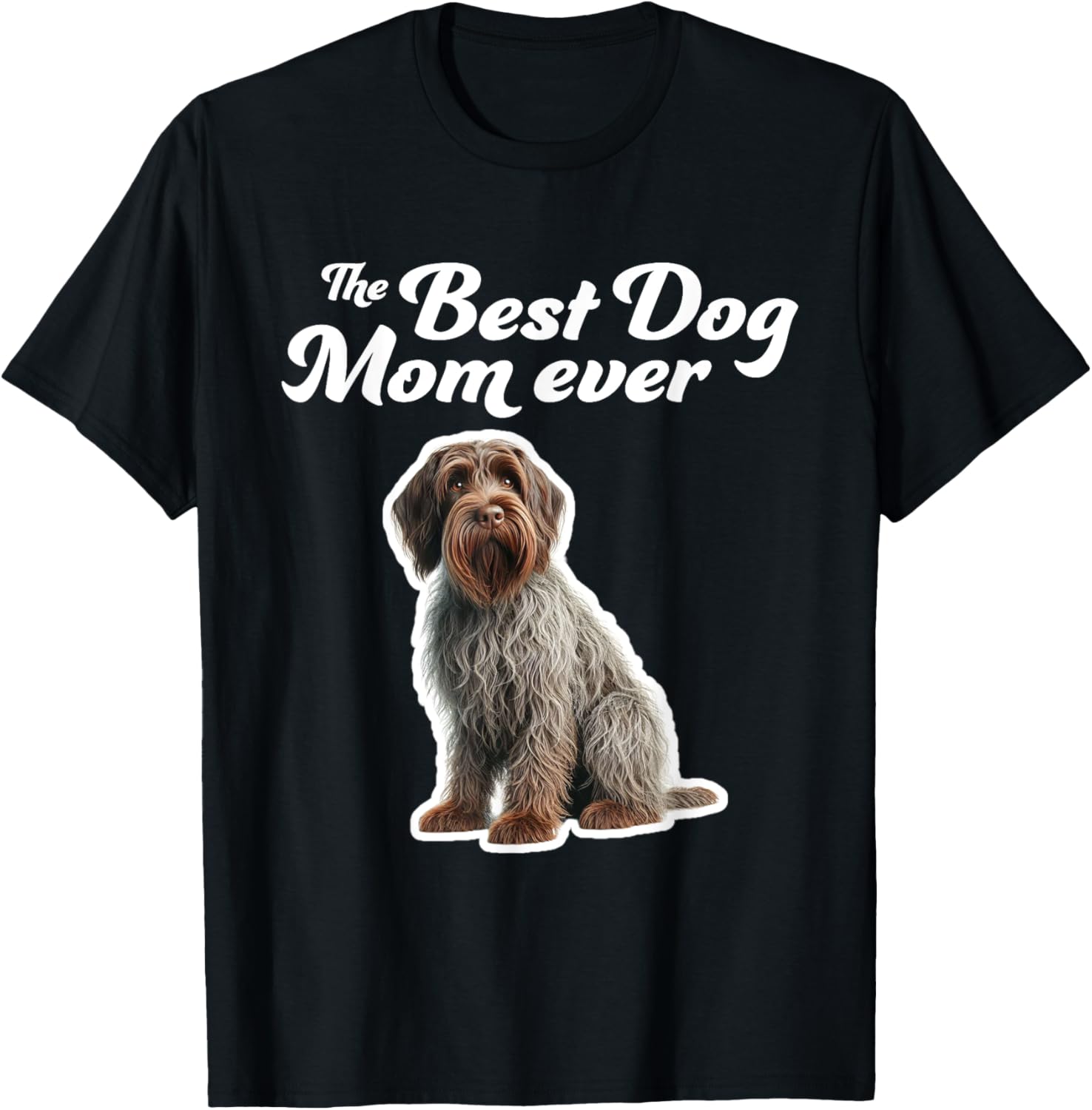 Best Dog Mom Ever T-Shirt for Wirehaired Pointing Griffon Lovers - 13